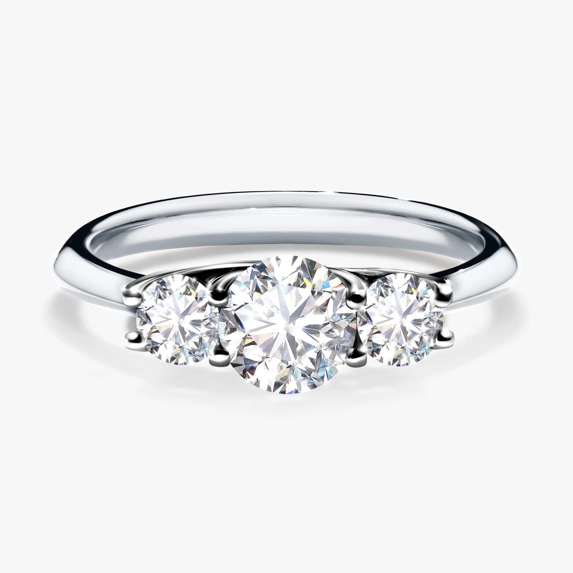 Pierscionek zareczynowy z diamentem 084 CT z bialego zlota my honey 01