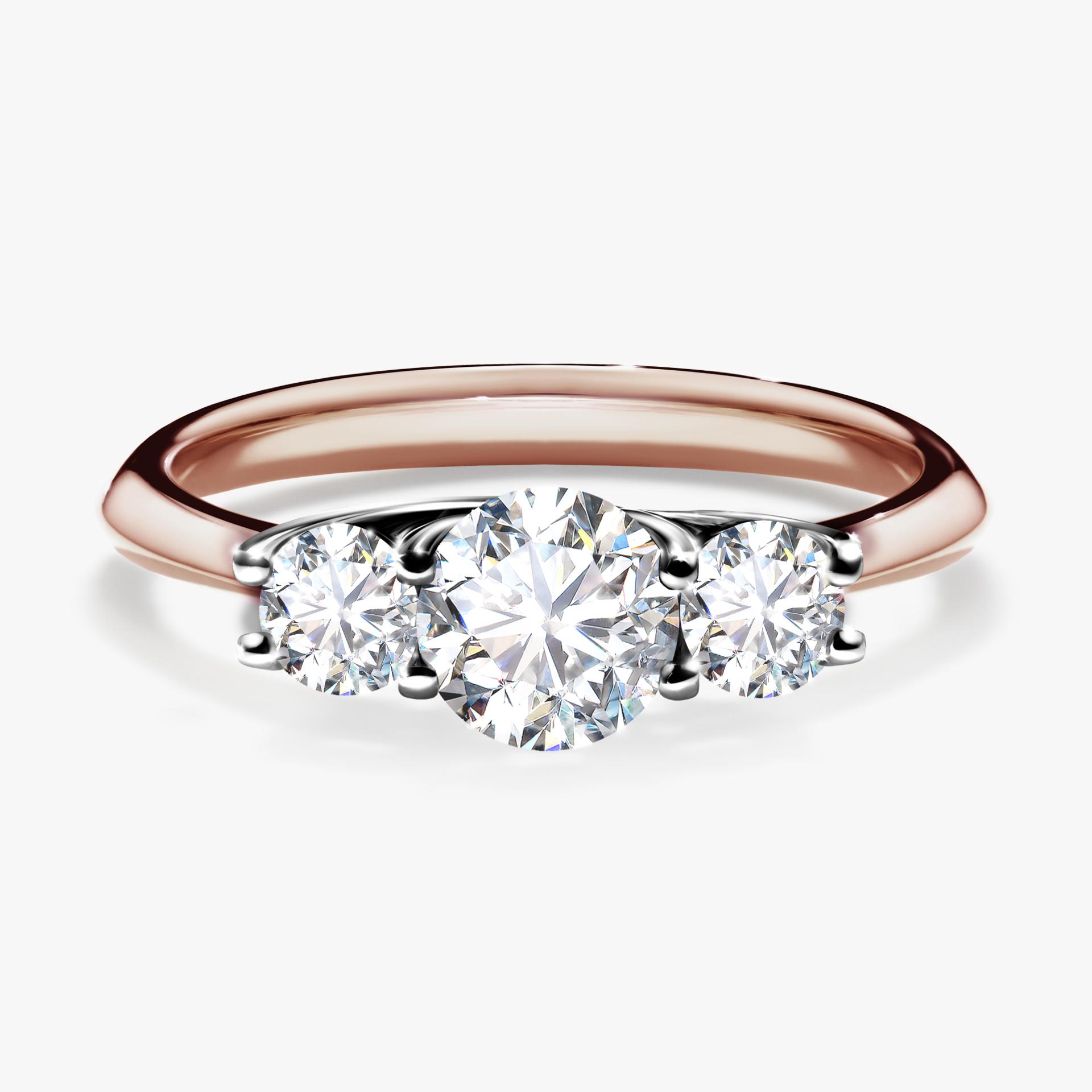 Pierscionek zareczynowy z diamentem 084 CT z rozowego zlota my honey 01