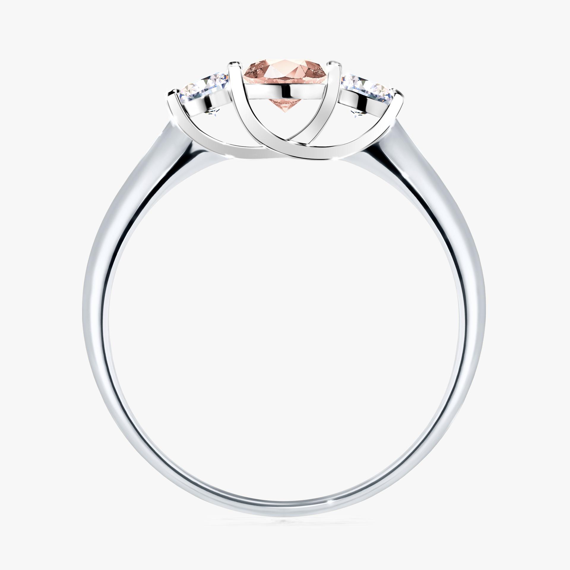 Pierscionek zareczynowy z morganitem 045 CT z bialego zlota my honey 02