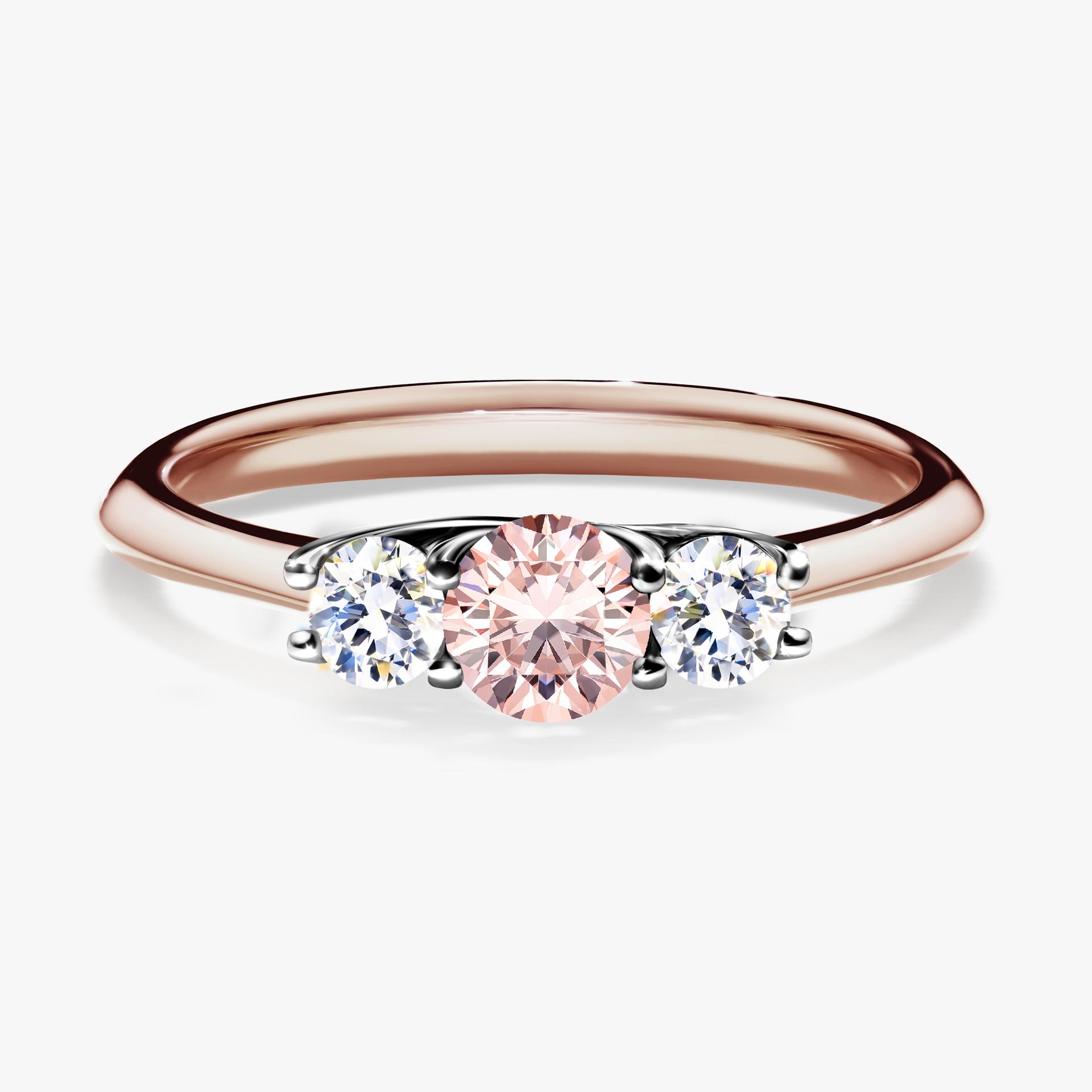 Pierścionek zaręczynowy My Honey z różowego złota z morganitem 0,45ct