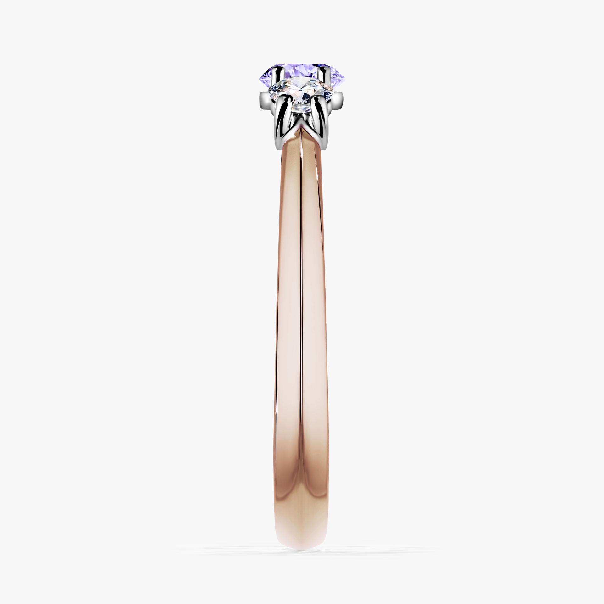 Pierscionek zareczynowy z tanzanitem 045 CT z rozowego zlota my honey 03