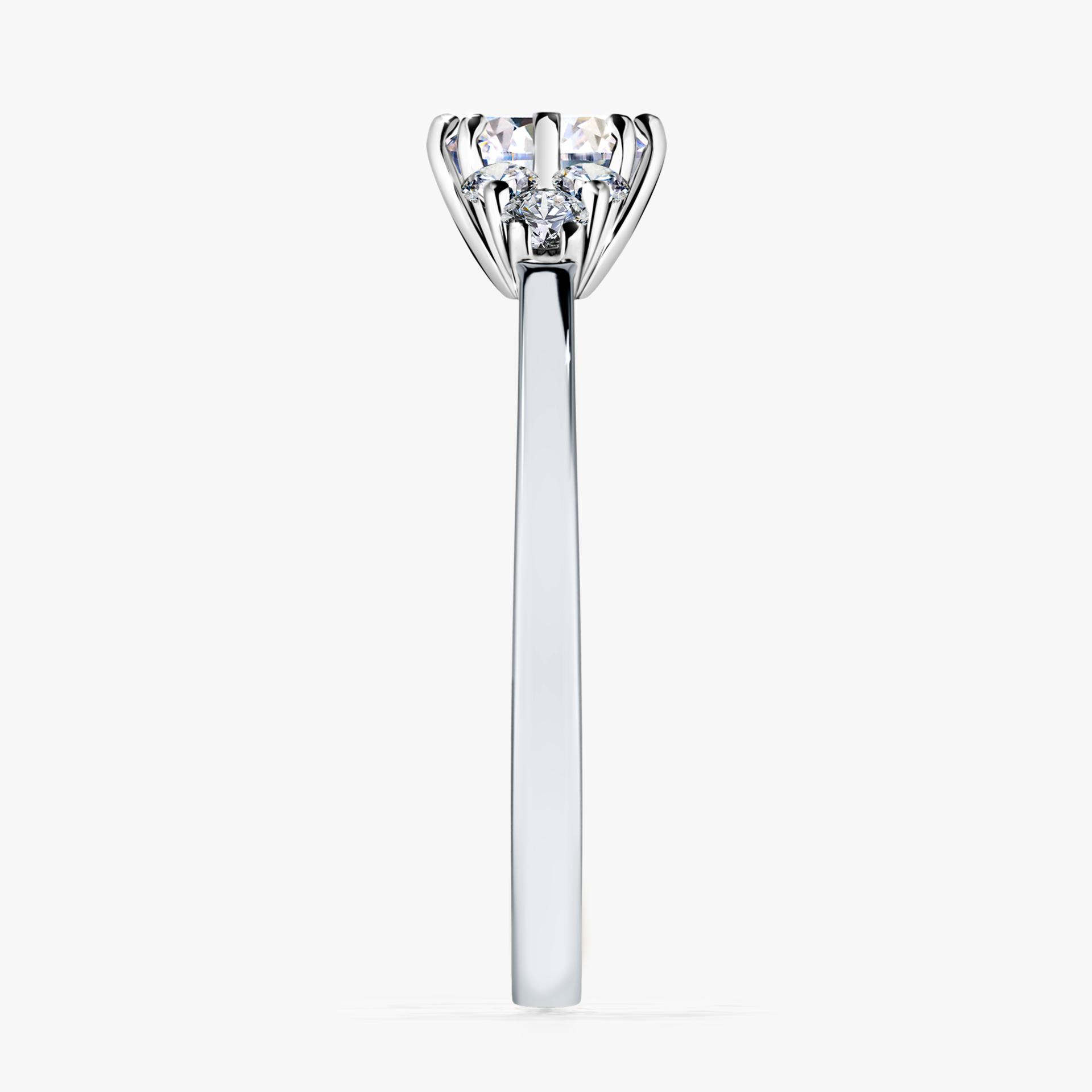 Pierścionek zaręczynowy My Lilly z białego złota z diamentem naturalnym 0,68ct