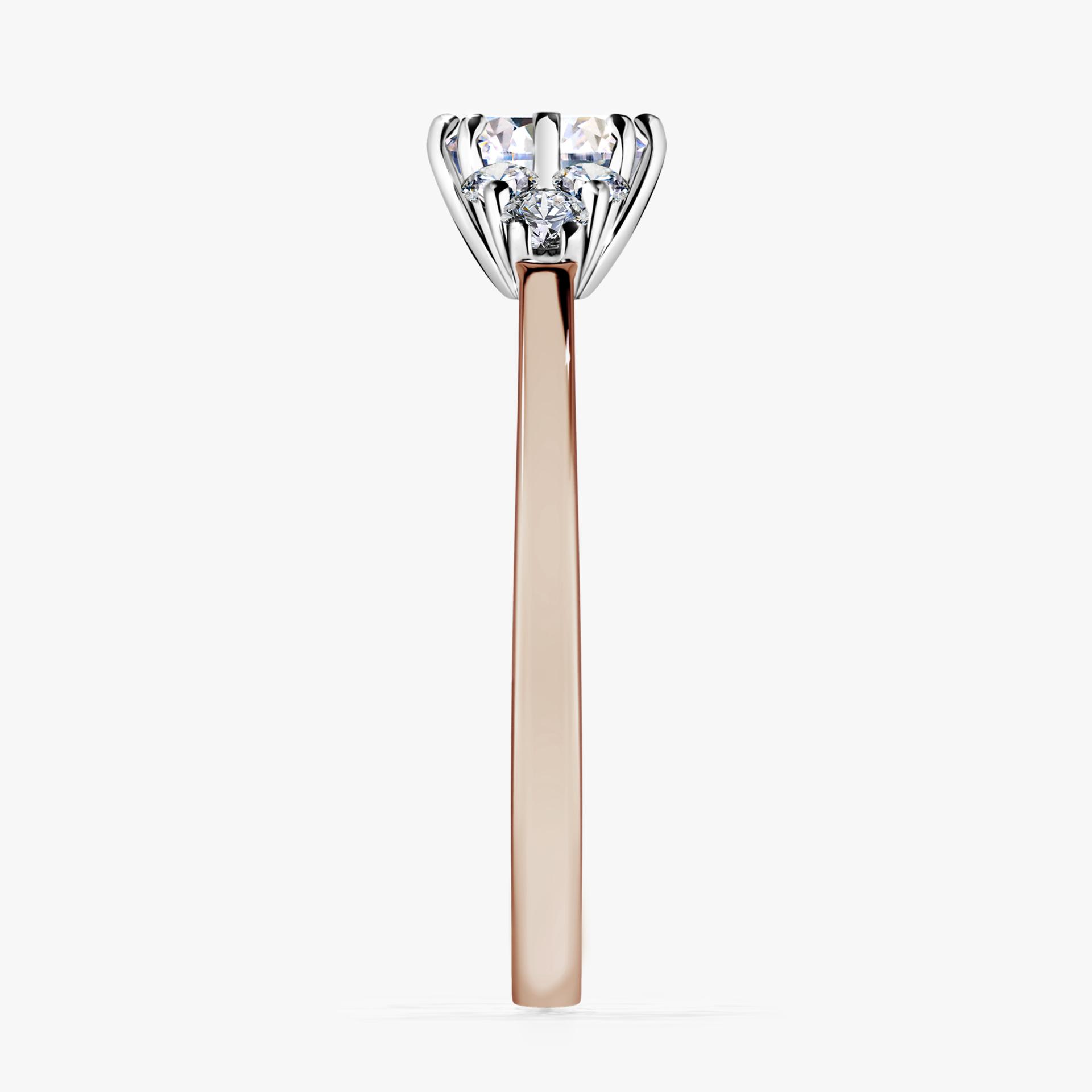 Pierscionek zareczynowy z diamentem 068 CT z rozowego zlota my lilly 03