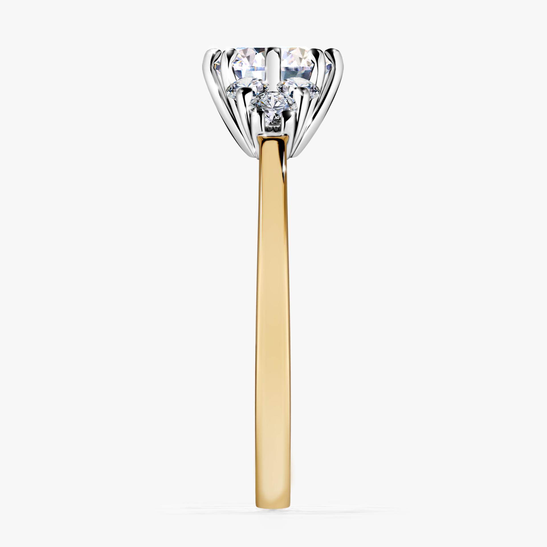 Pierścionek zaręczynowy My Lilly z żółtego złota z diamentem naturalnym 0,98ct