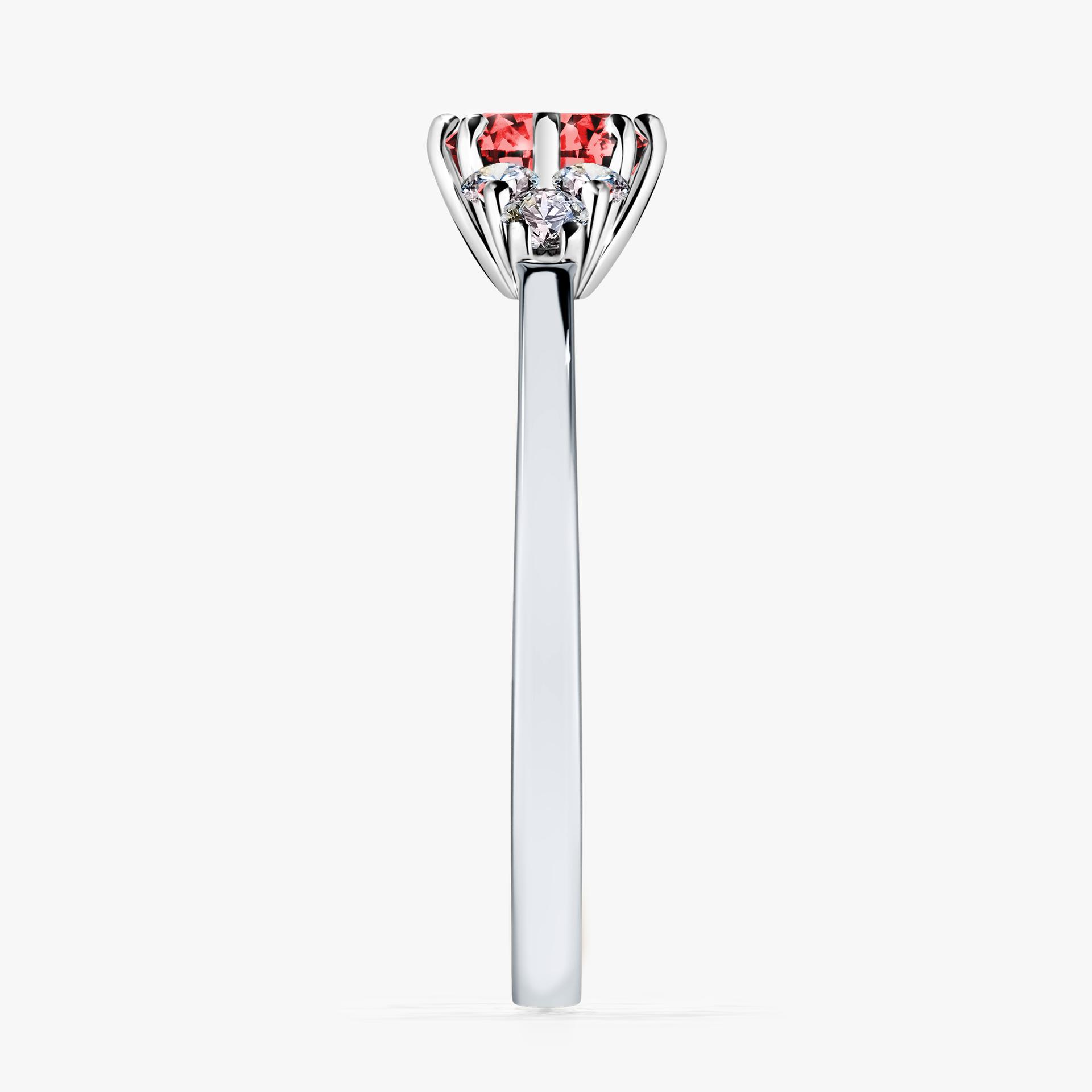 Pierscionek zareczynowy z diamentem czerwony 068 CT z bialego zlota my lilly 03