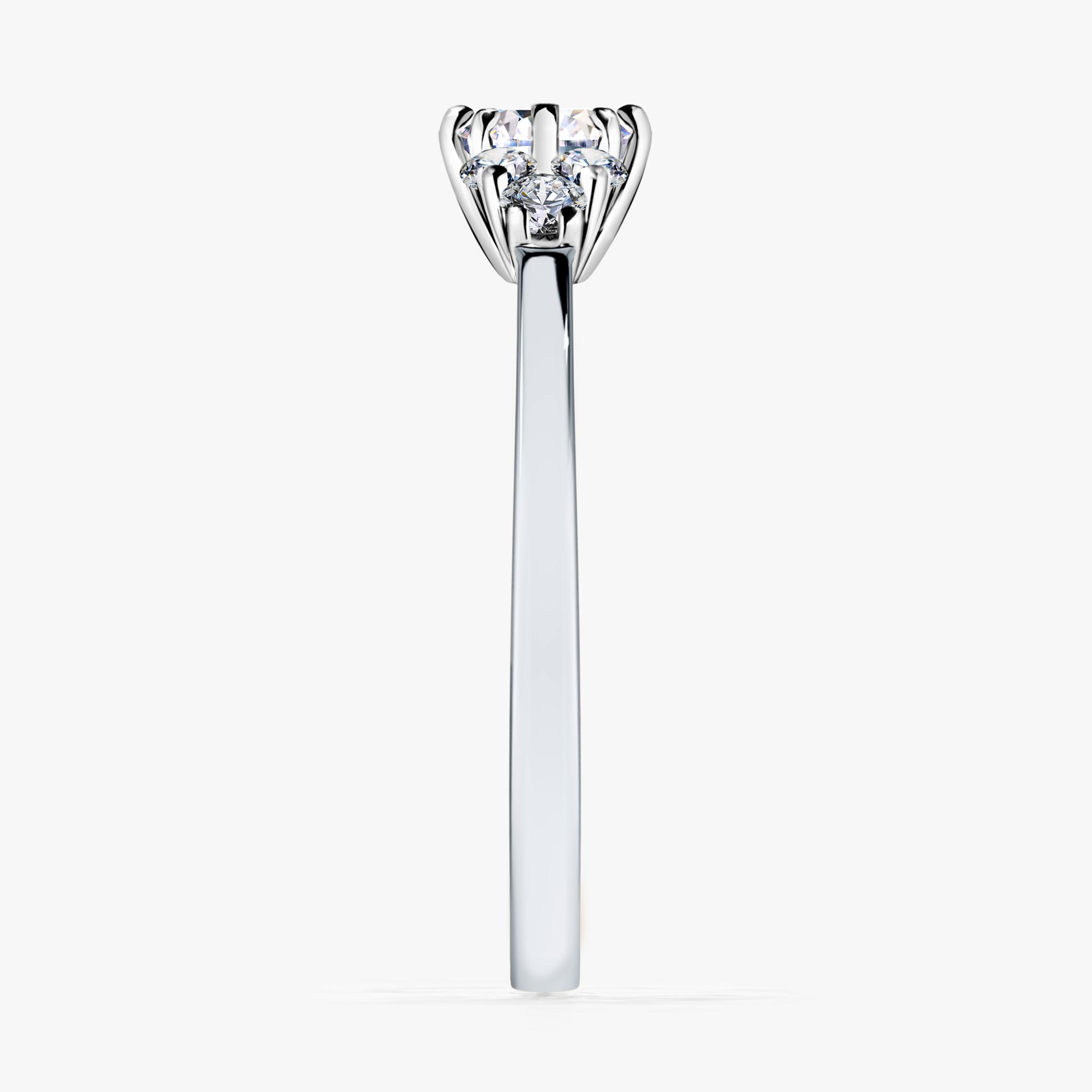 Pierscionek zareczynowy z diamentem laboratoryjnym 043 CT z bialego zlota my lilly 03