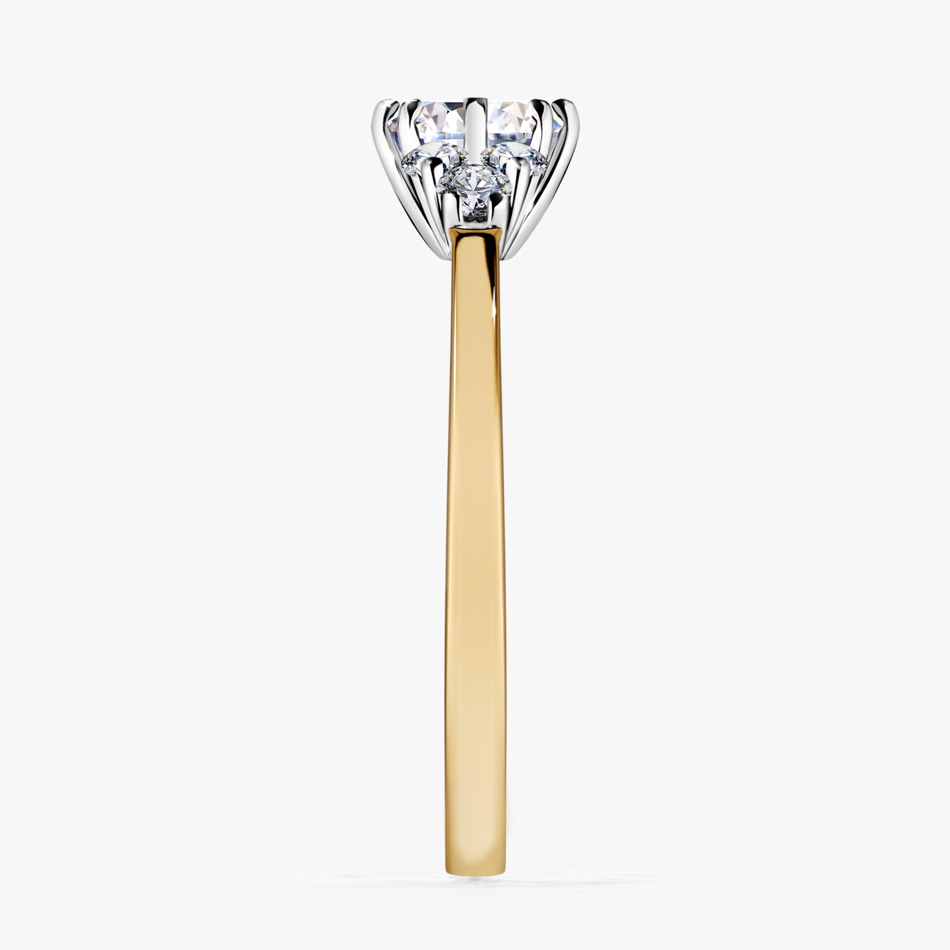 Pierścionek zaręczynowy My Lilly z żółtego złota z diamentem laboratoryjnym 0,68ct