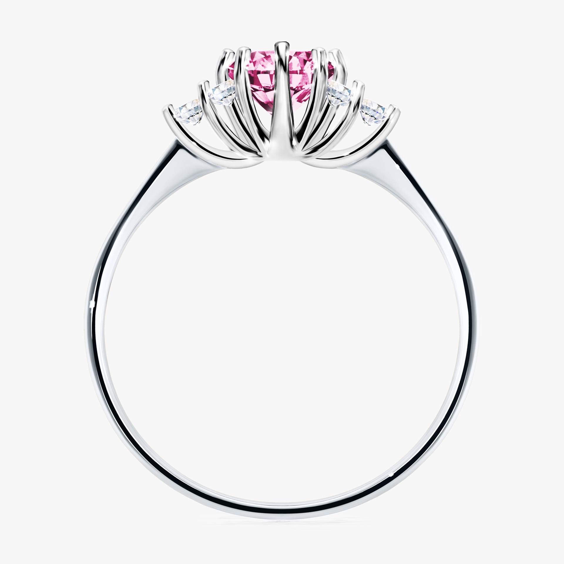 Pierscionek zareczynowy z diamentem rozowym 068 CT z bialego zlota my lilly 02