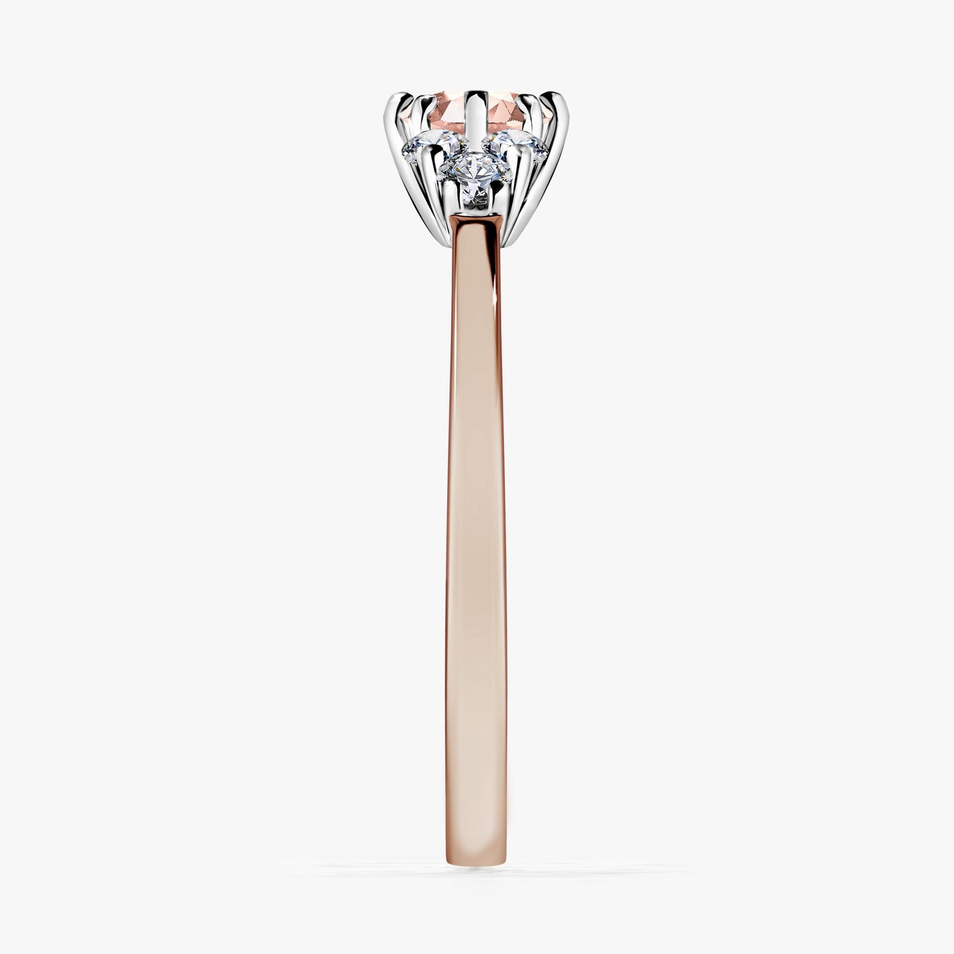 Pierscionek zareczynowy z morganitem 043 CT z rozowego zlota my lilly 03