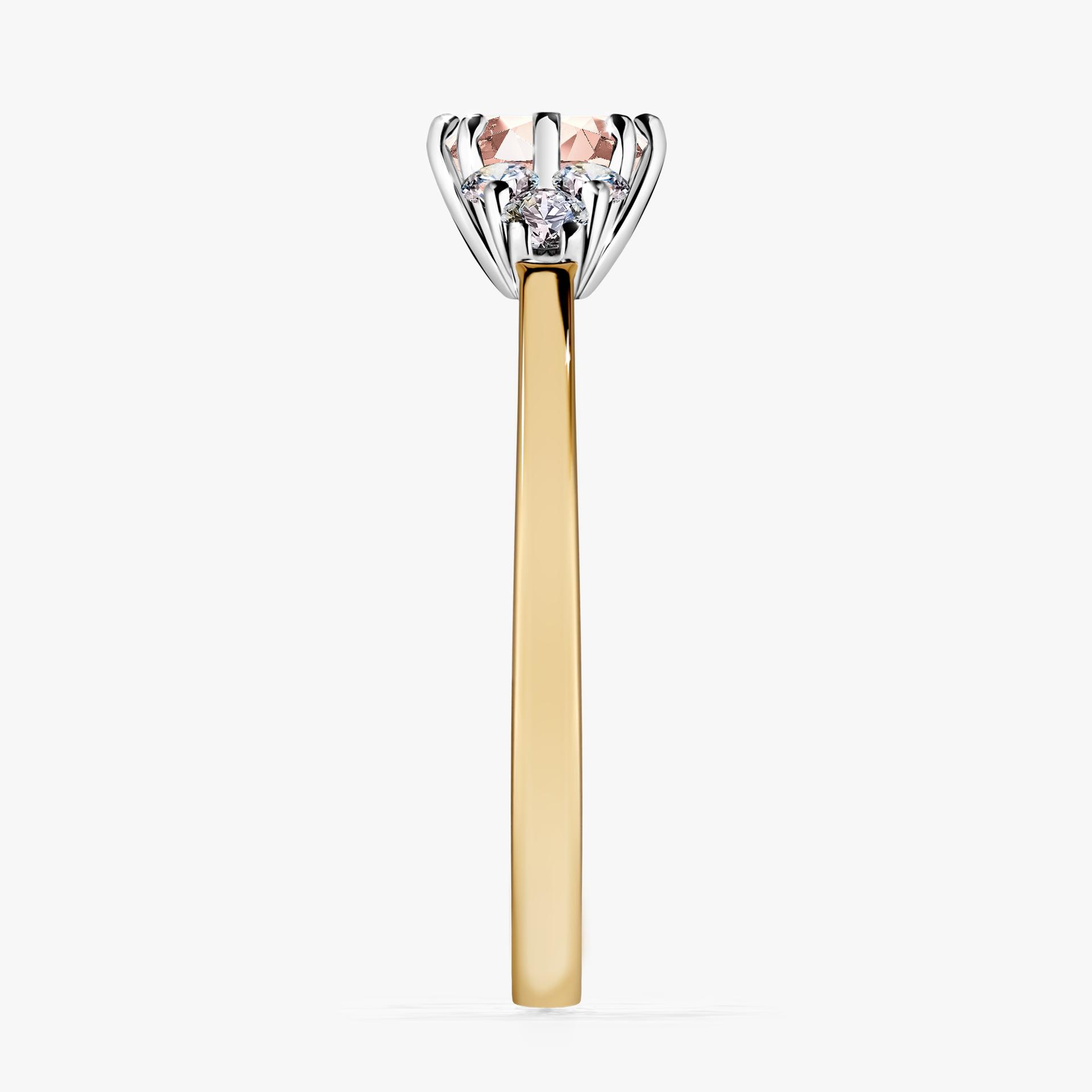Pierscionek zareczynowy z morganitem 068 CT z zoltego zlota my lilly 03