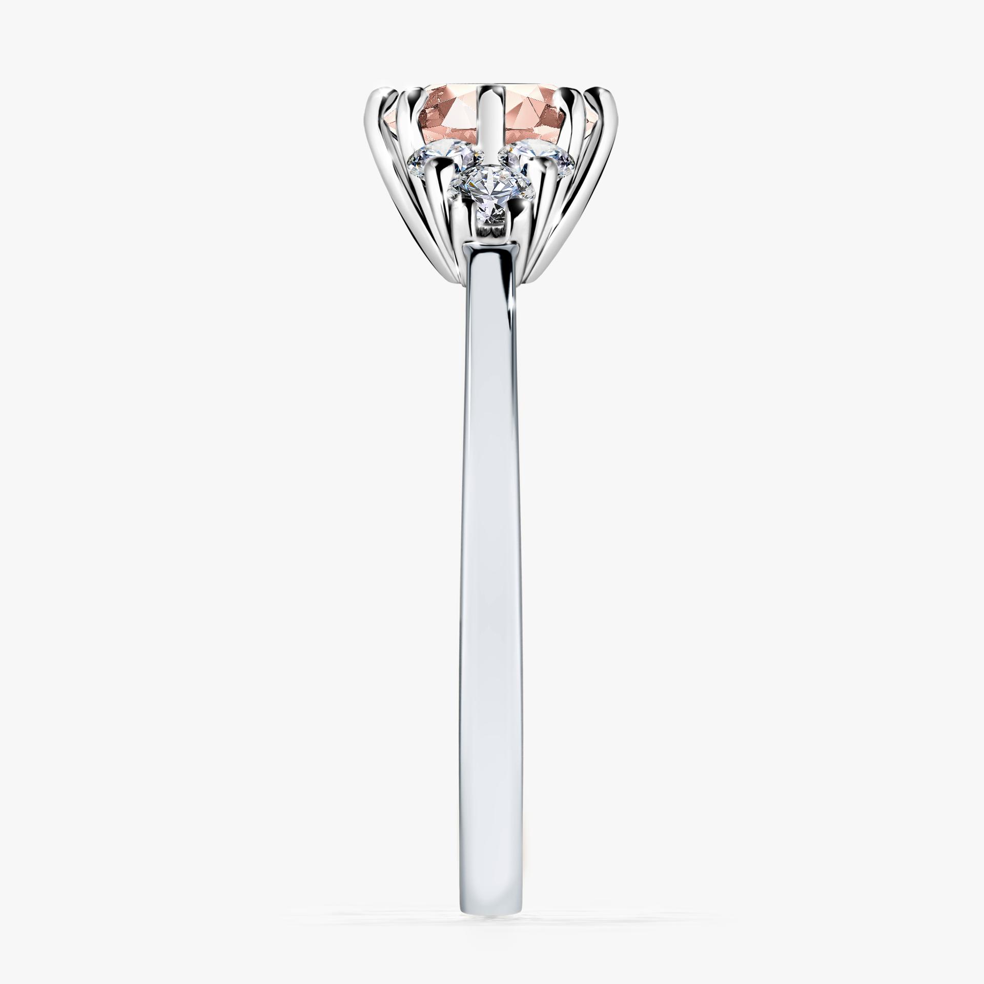 Pierścionek zaręczynowy My Lilly z białego złota z morganitem 0,98ct