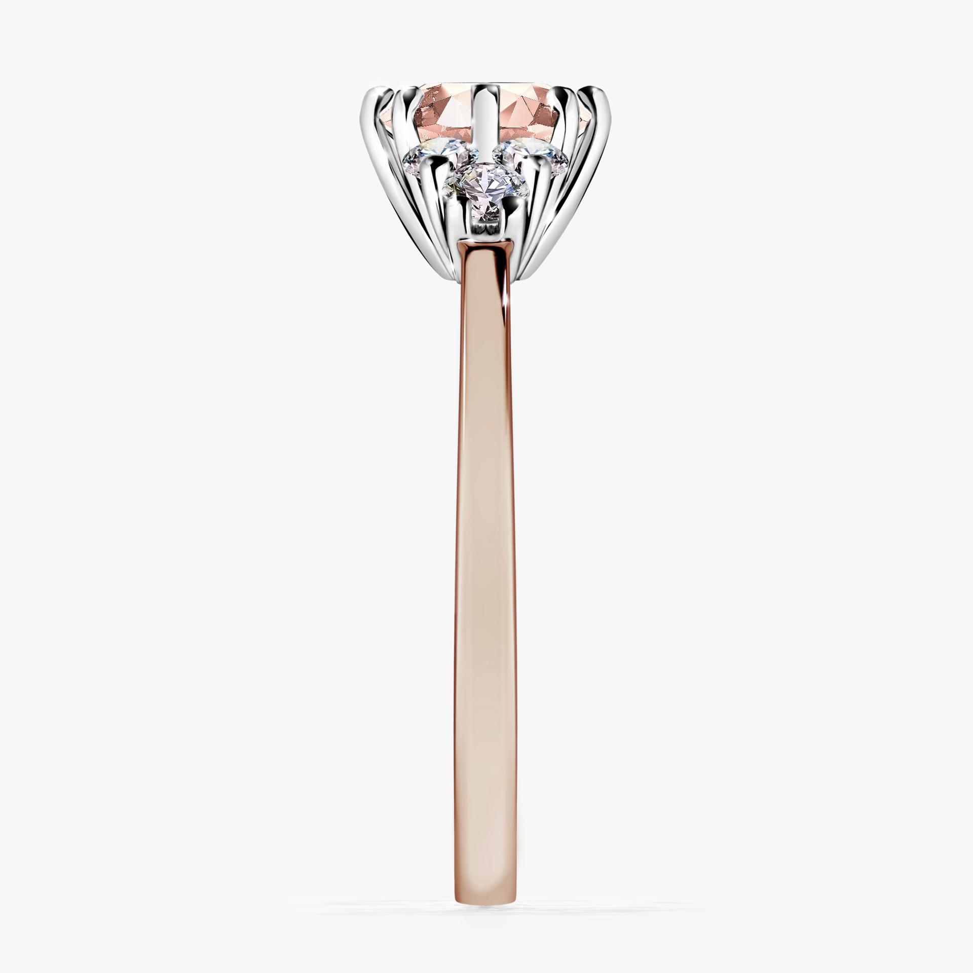 Pierscionek zareczynowy z morganitem 098 CT z rozowego zlota my lilly 03