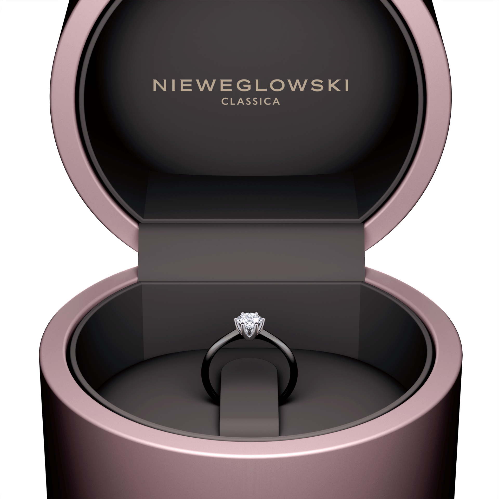 Pierscionek zareczynowy my love czarne zloto diament 0 50ct 5