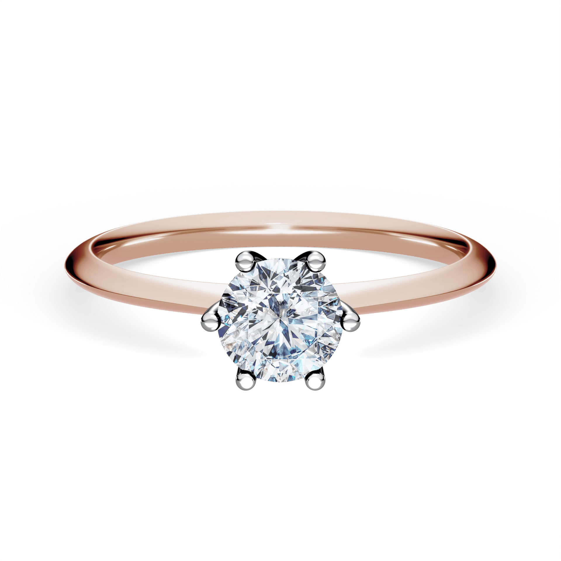 Pierścionek zaręczynowy My Love z różowego złota z diamentem naturalnym 0,50ct