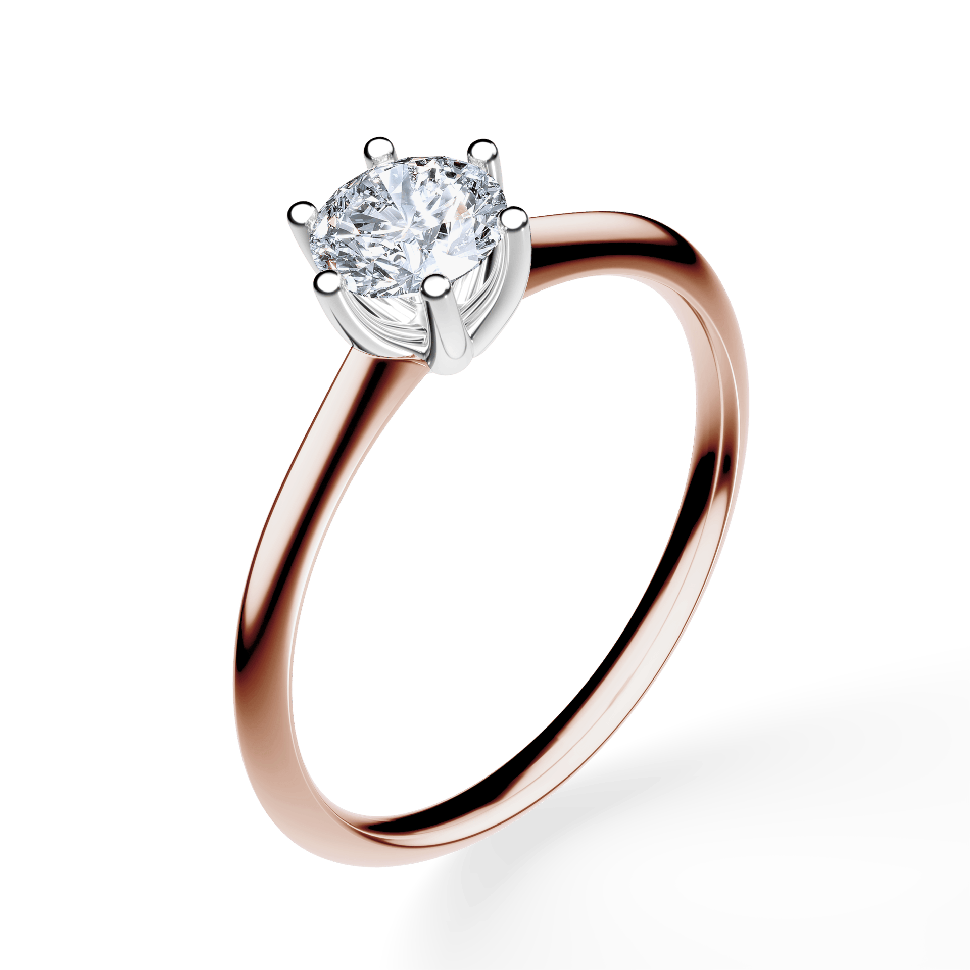 Pierścionek zaręczynowy My Love z różowego złota z diamentem laboratoryjnym 0,50ct