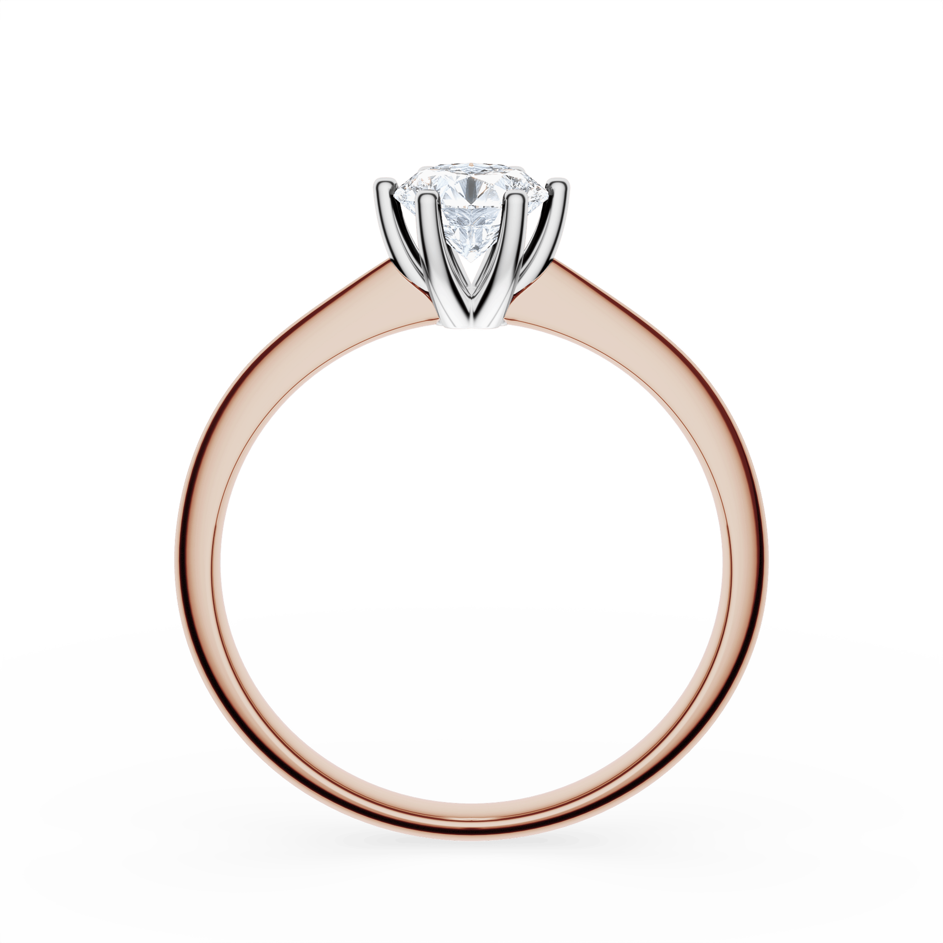 Pierścionek zaręczynowy My Love z różowego złota z diamentem laboratoryjnym 0,50ct