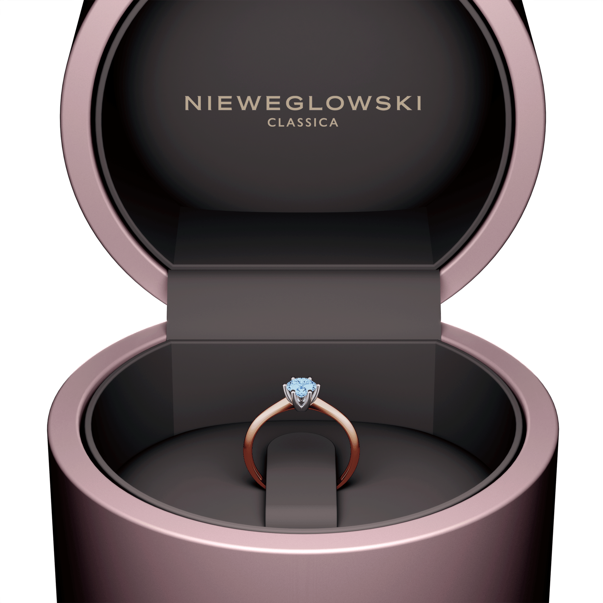 Pierscionek zareczynowy my love rozowe zloto diament lab niebieski 0 50ct 5