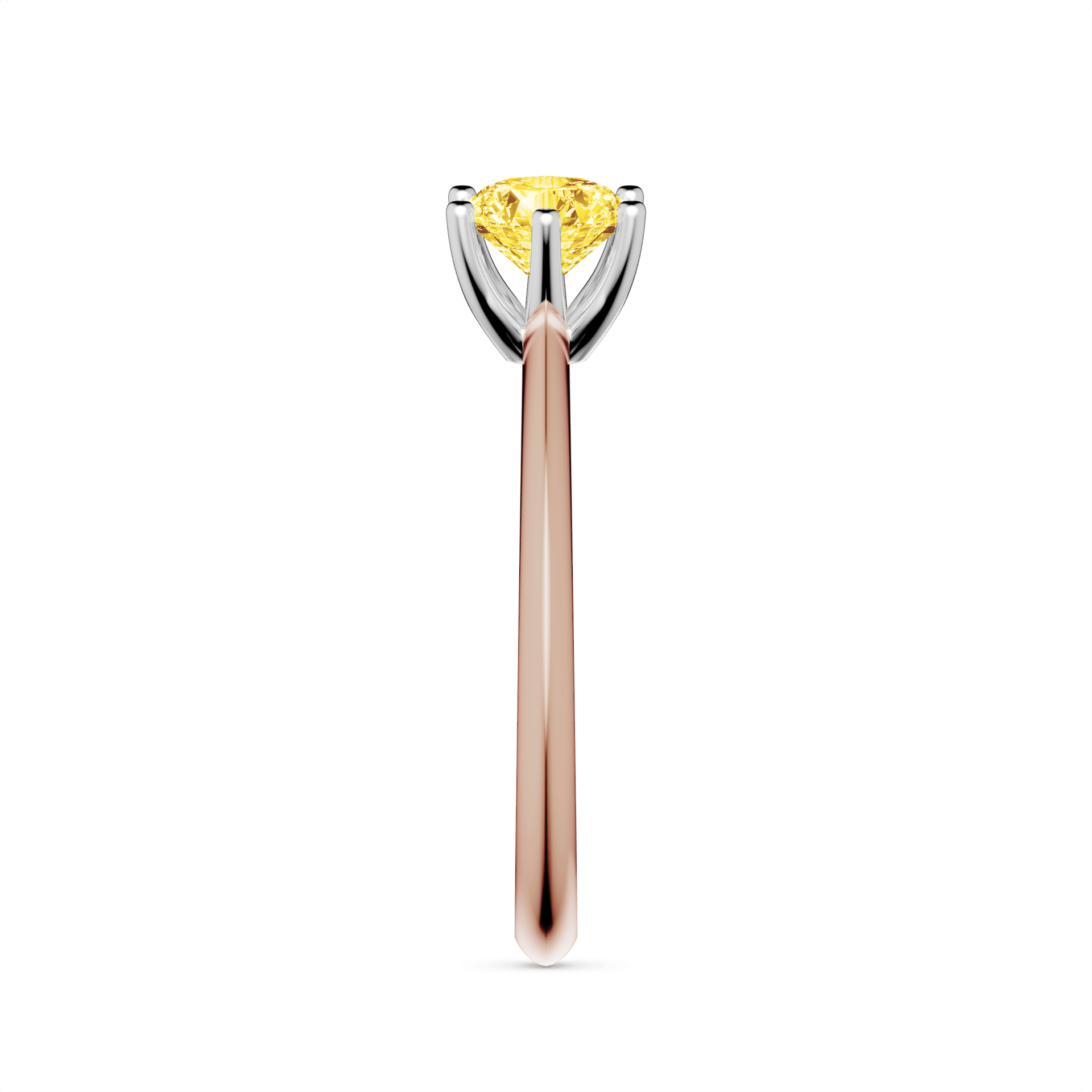 Pierscionek zareczynowy my love rozowe zloto diament lab zolty 0 50ct 4