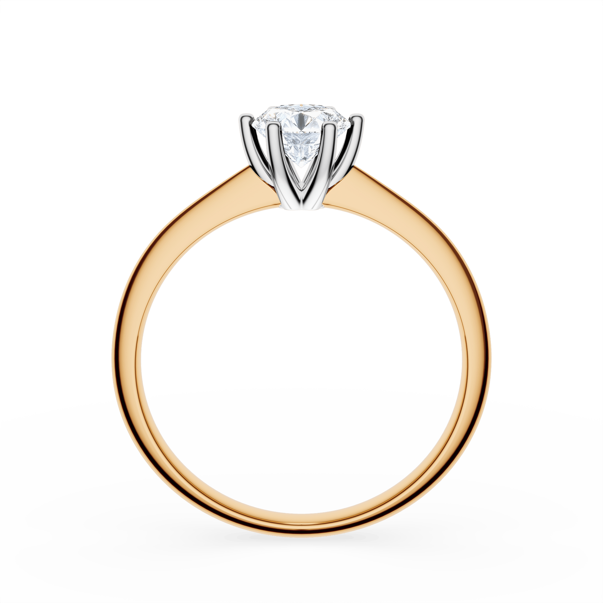 Pierścionek zaręczynowy My Love z żółtego złota z diamentem naturalnym 0,50ct