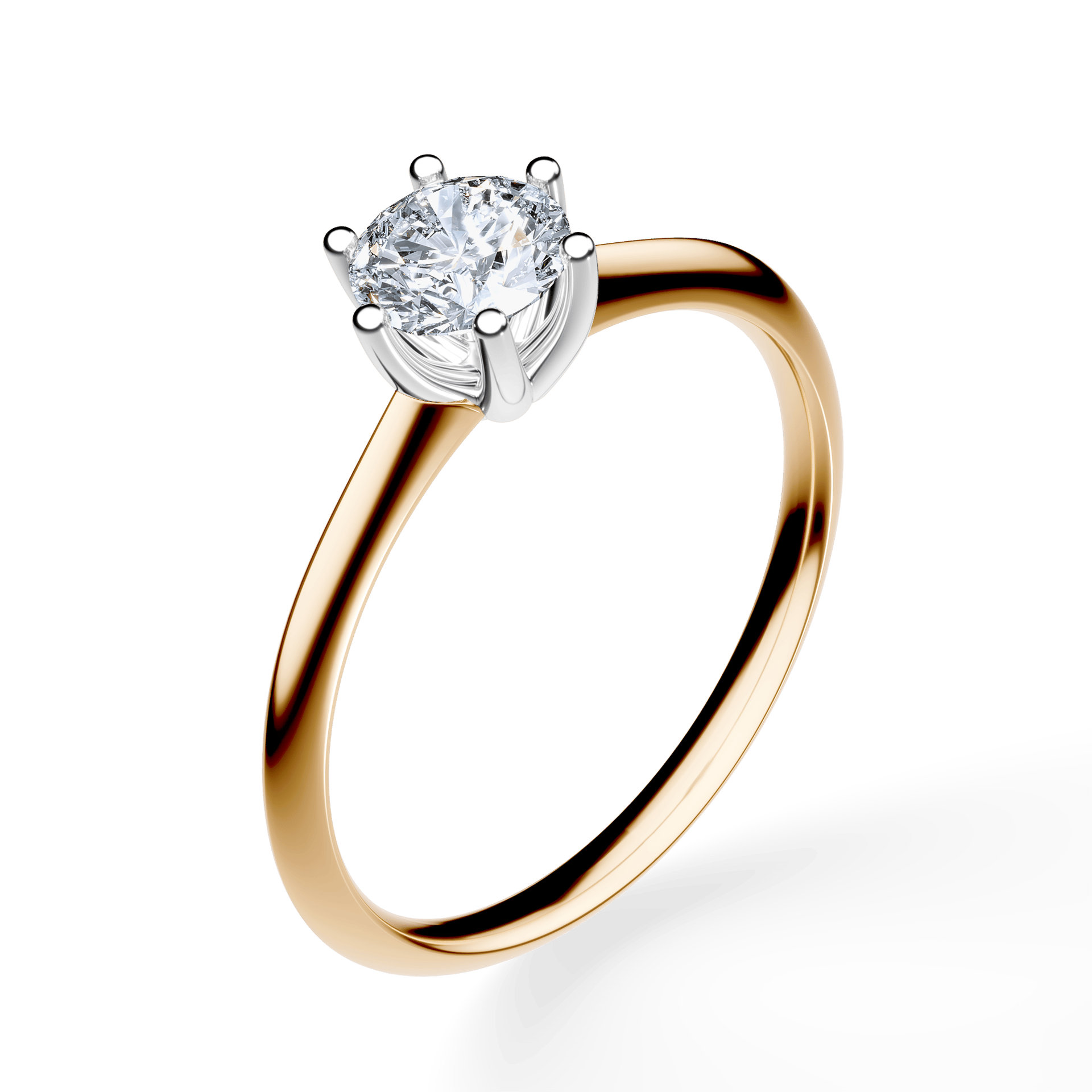 Pierścionek zaręczynowy My Love z żółtego złota z diamentem laboratoryjnym 0,50ct