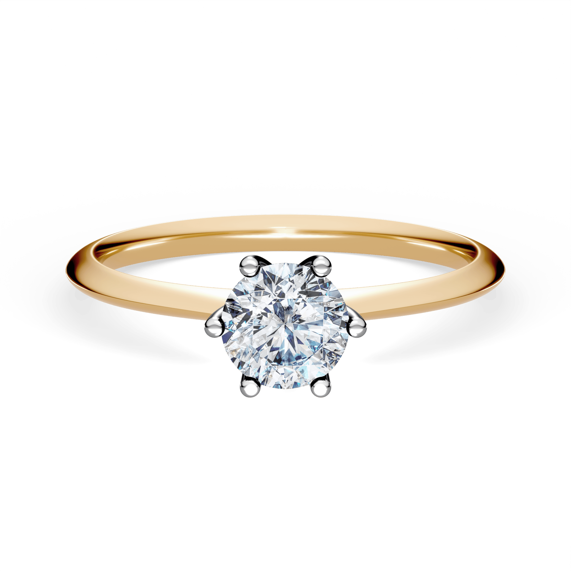 Pierścionek zaręczynowy My Love z żółtego złota z diamentem laboratoryjnym 0,50ct