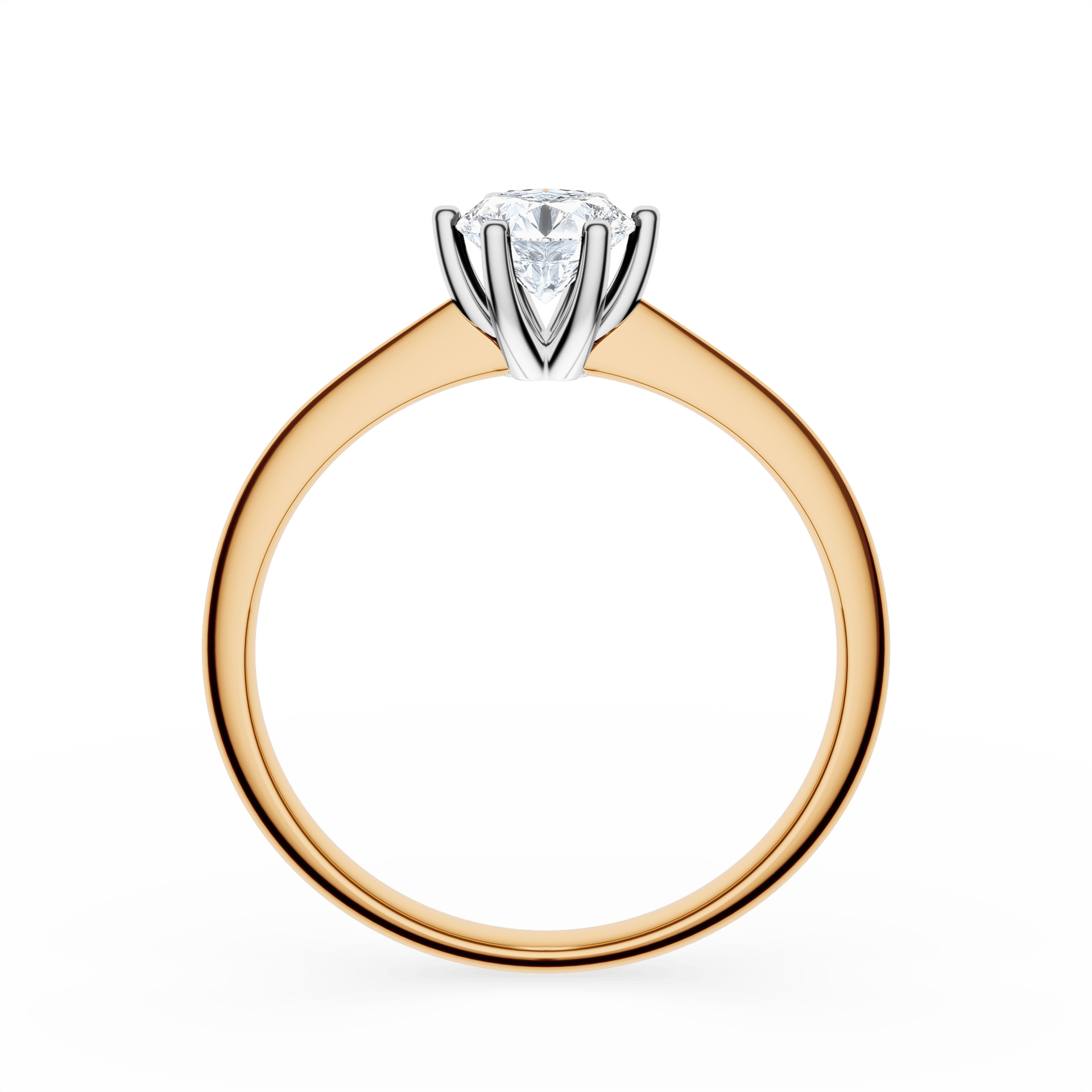 Pierścionek zaręczynowy My Love z żółtego złota z diamentem laboratoryjnym 0,50ct