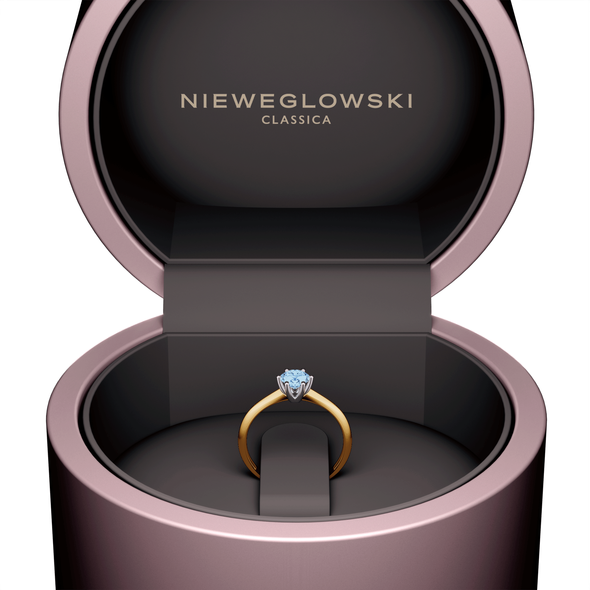 Pierscionek zareczynowy my love zolte zloto diament lab niebieski 0 50ct 5
