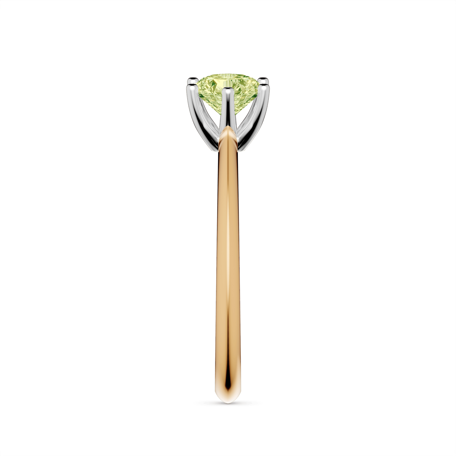 Pierscionek zareczynowy my love zolte zloto diament lab zielony jasny 0 50ct 4