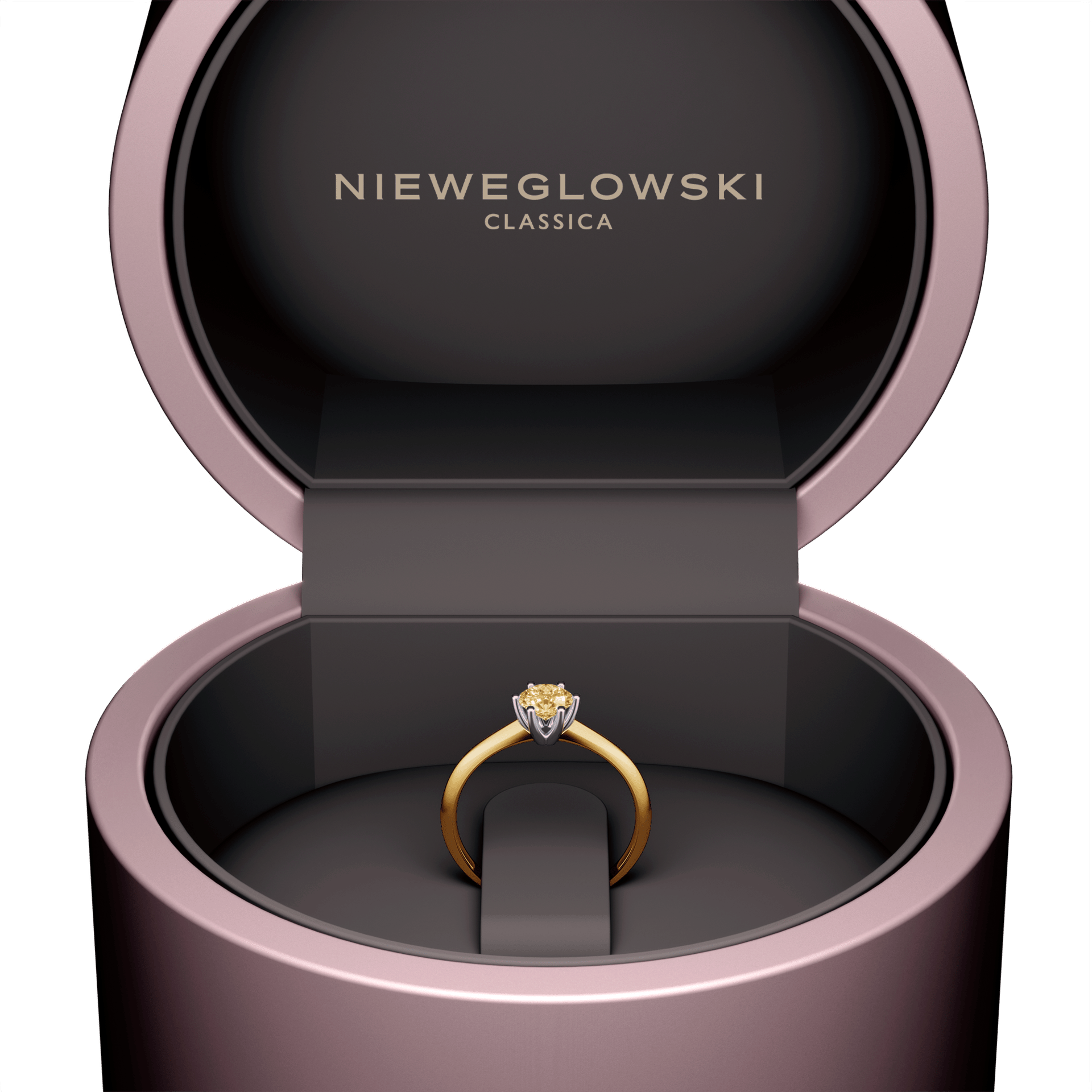 Pierscionek zareczynowy my love zolte zloto diament lab zolty 0 50ct 5