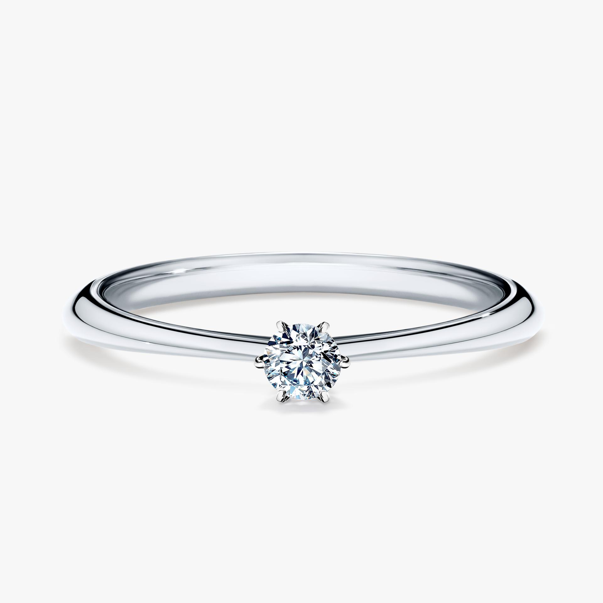 Pierscionek zareczynowy z diamentem 010 CT z bialego zlota my love 01