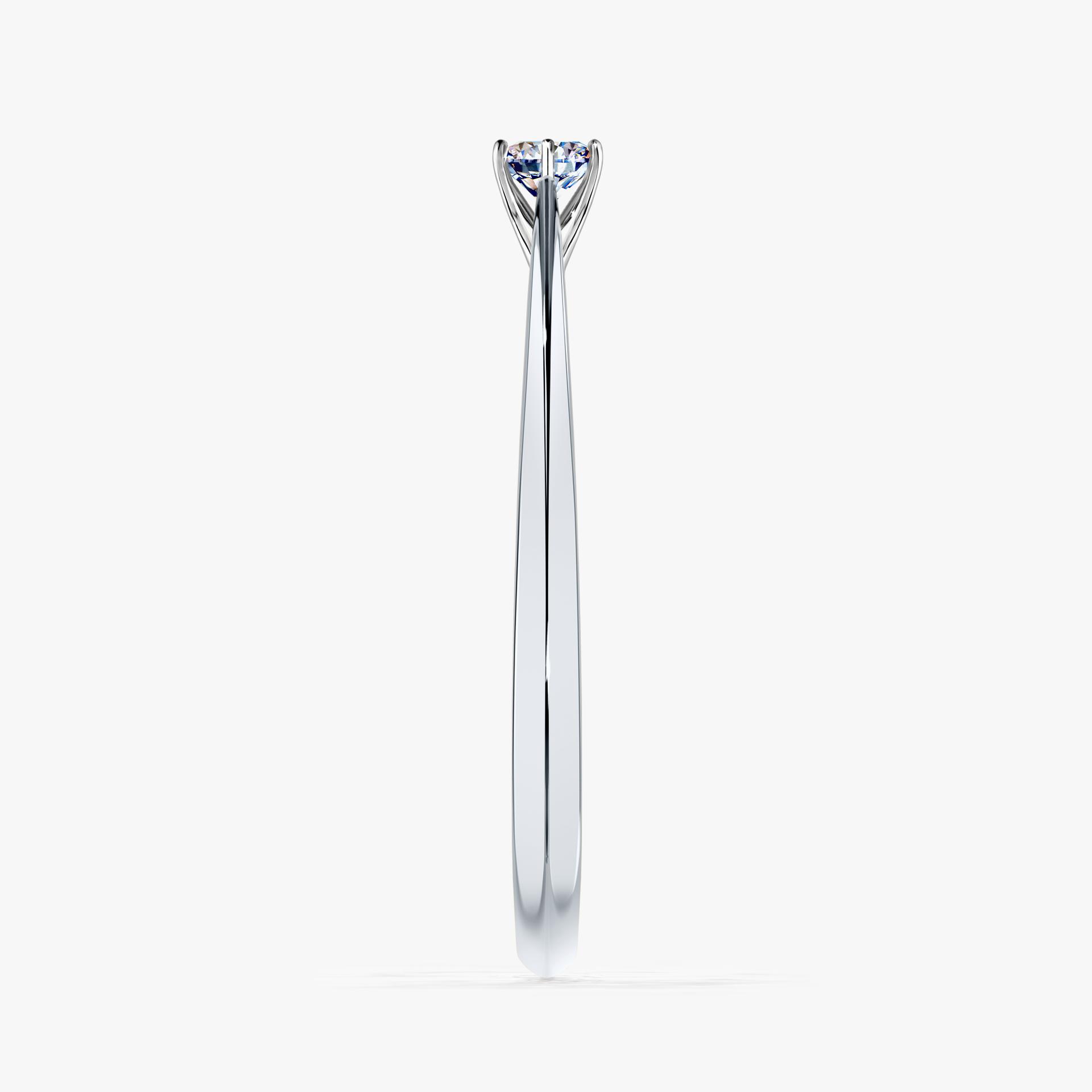Pierscionek zareczynowy z diamentem 010 CT z bialego zlota my love 03