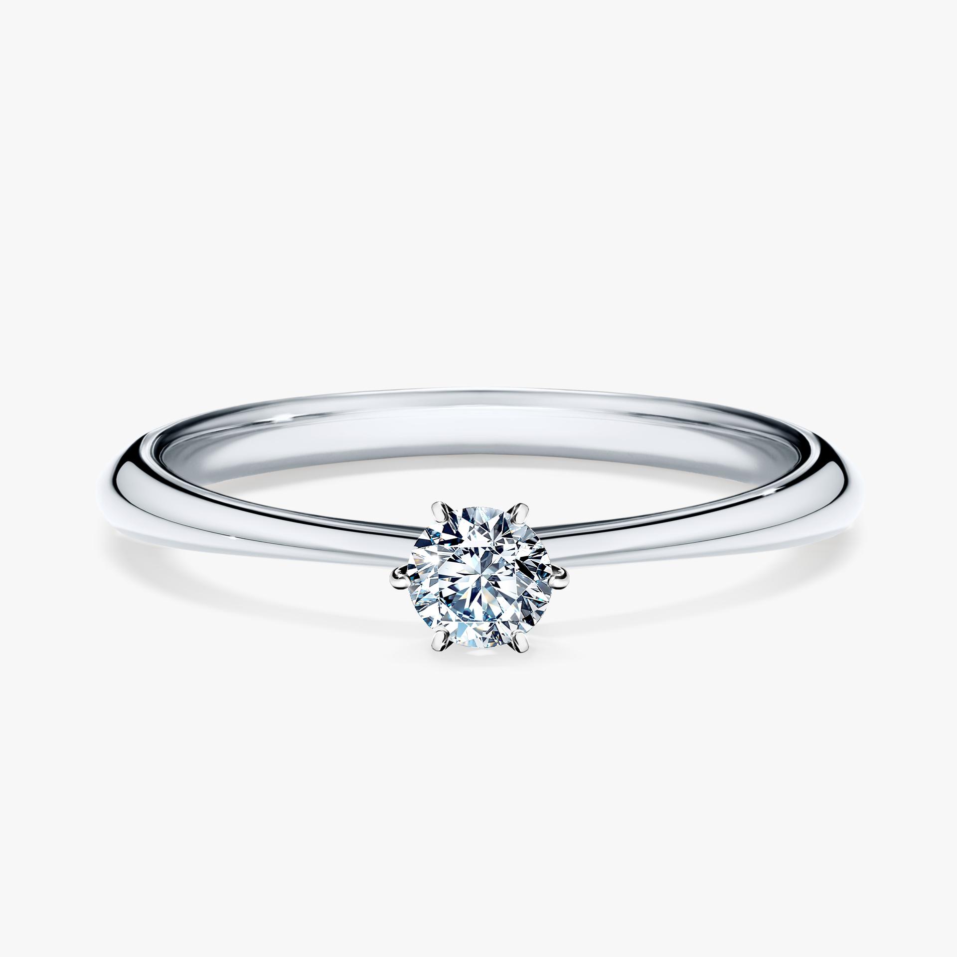 Pierscionek zareczynowy z diamentem 017 CT z bialego zlota my love 01