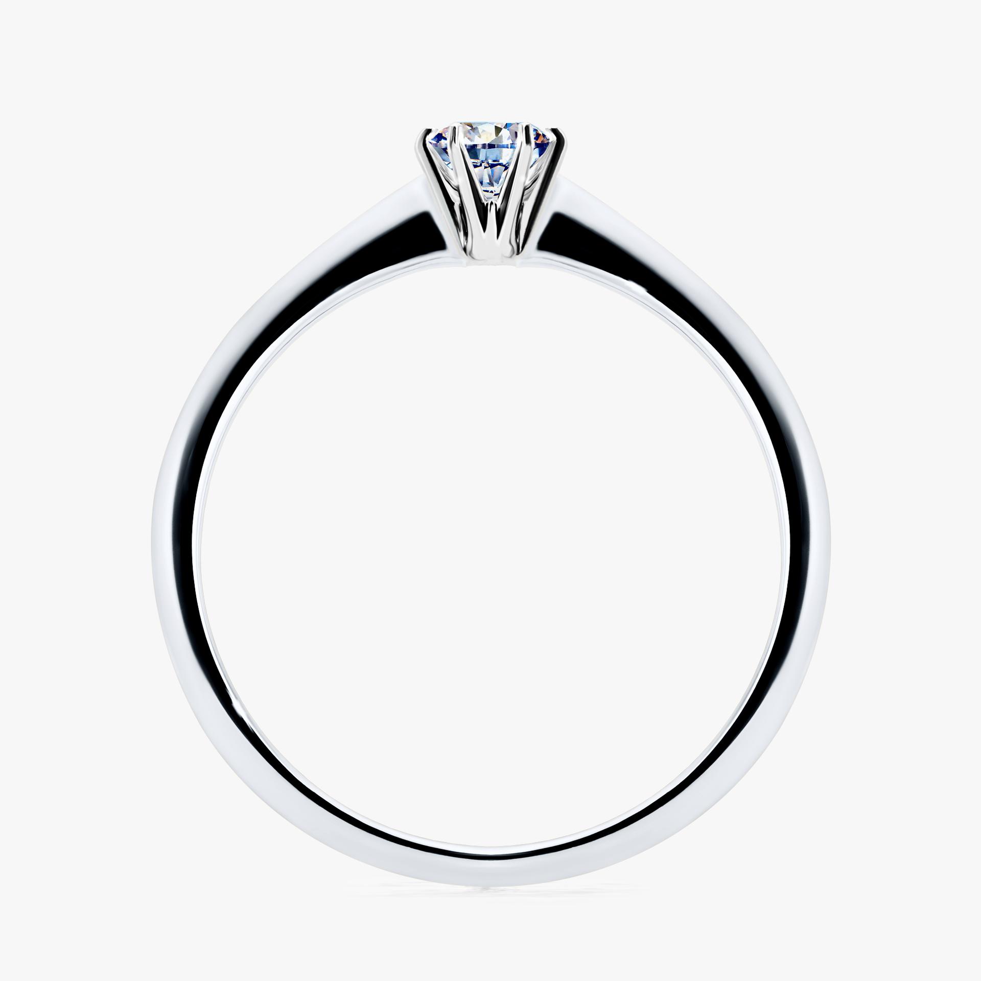 Pierscionek zareczynowy z diamentem 017 CT z bialego zlota my love 02