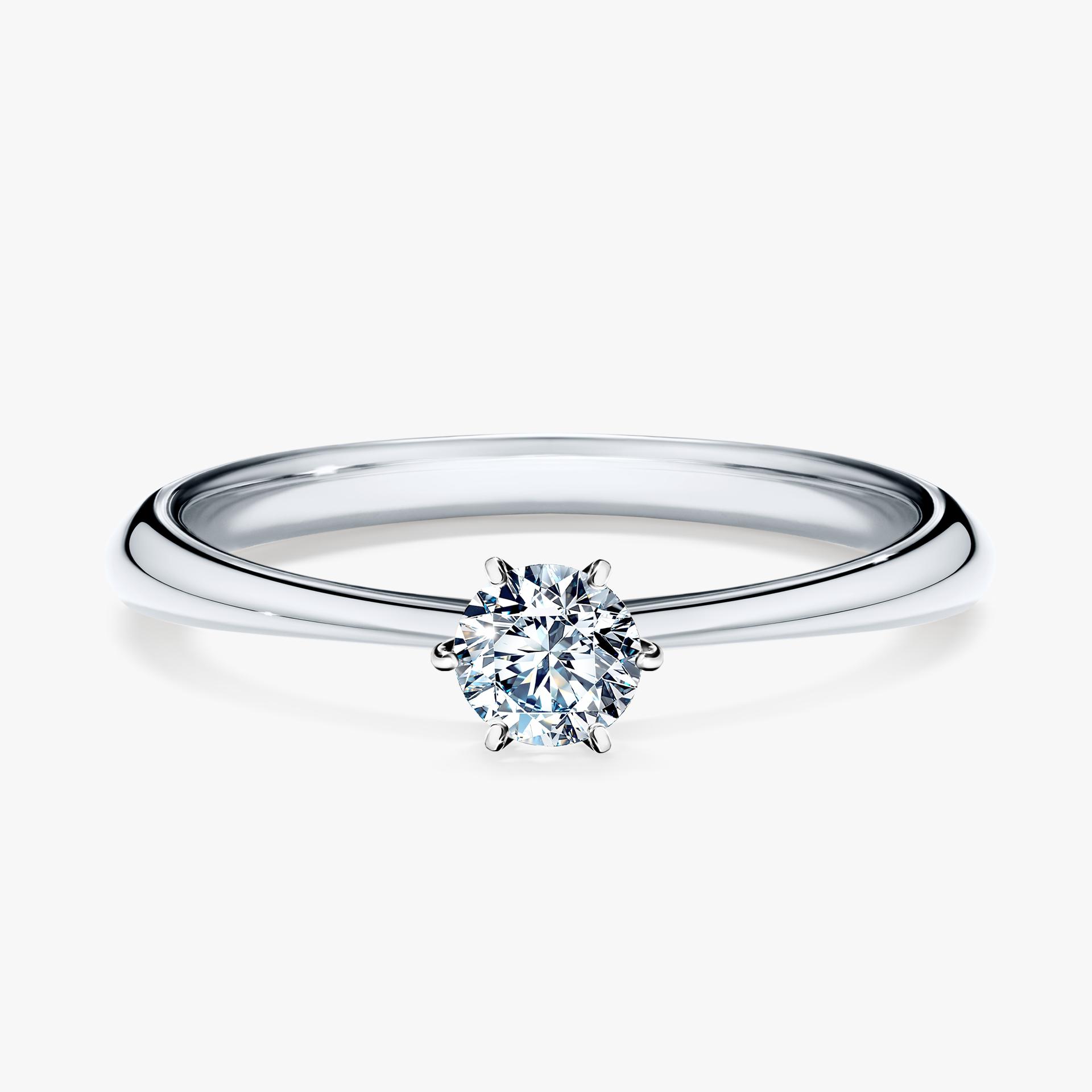 Pierscionek zareczynowy z diamentem 025 CT z bialego zlota my love 01