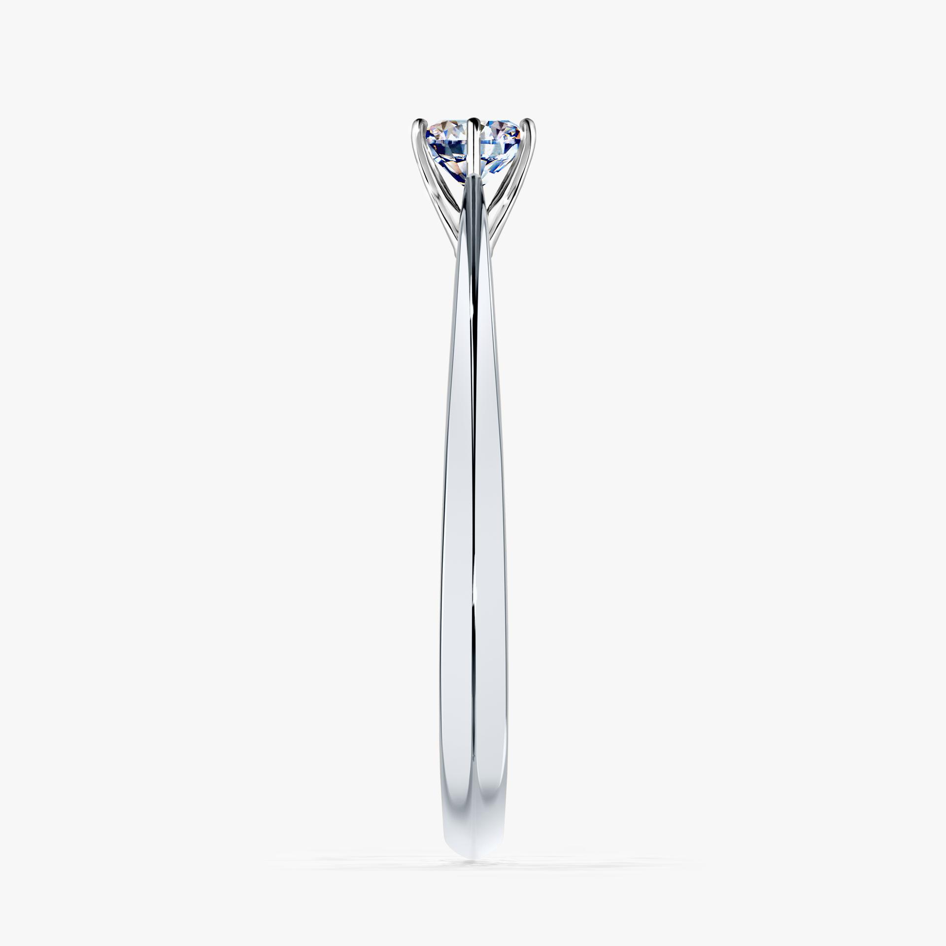 Pierscionek zareczynowy z diamentem 025 CT z bialego zlota my love 03