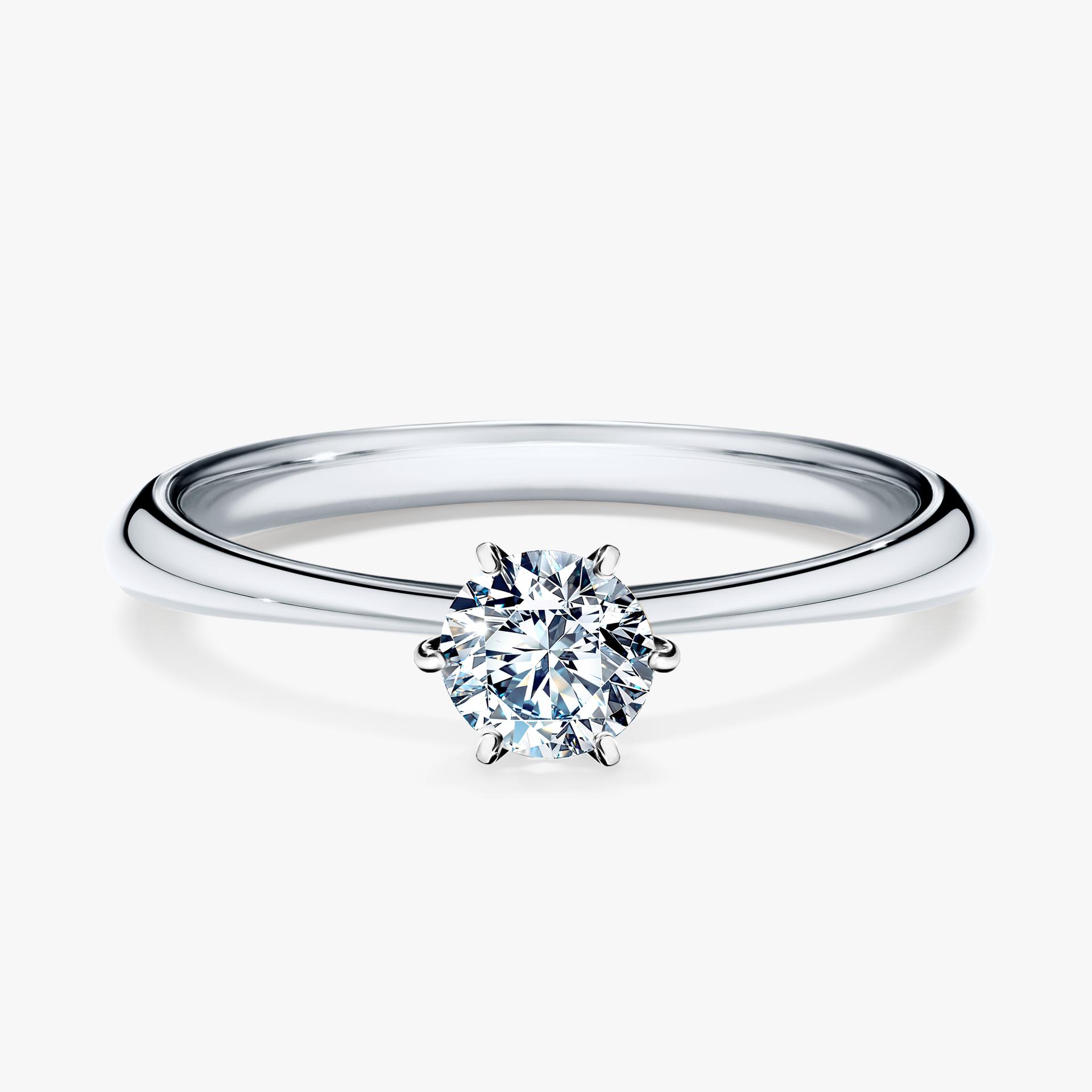 Pierscionek zareczynowy z diamentem 030 CT z bialego zlota my love 01