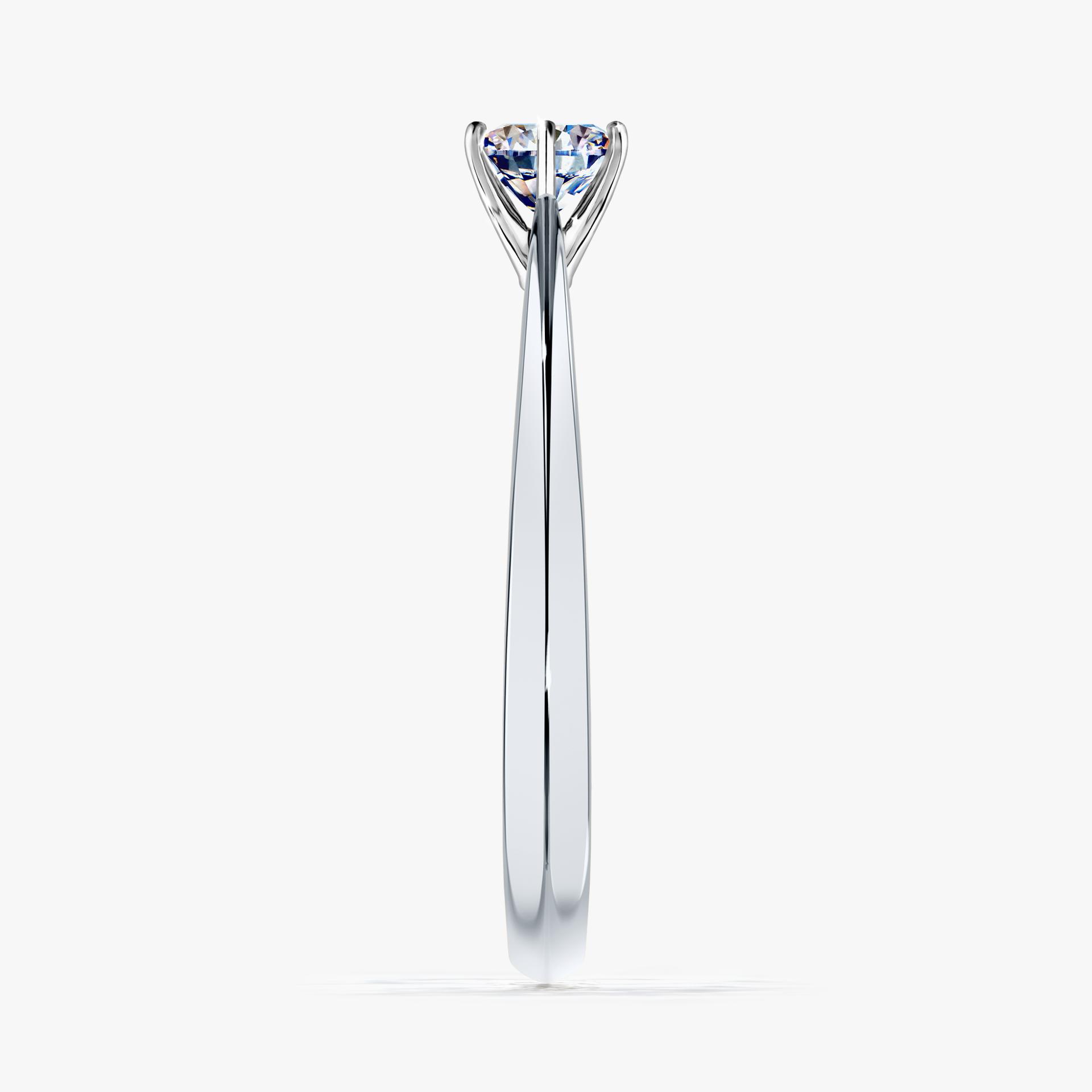 Pierscionek zareczynowy z diamentem 030 CT z bialego zlota my love 03