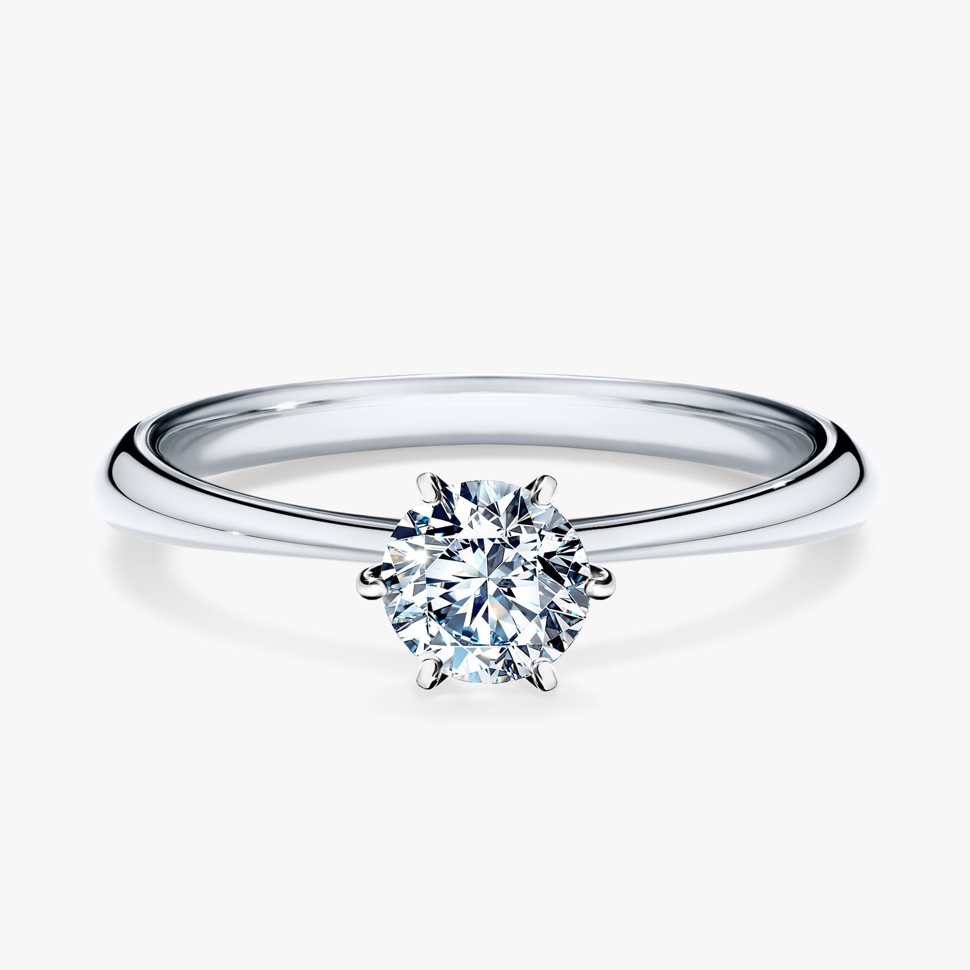 Pierscionek zareczynowy z diamentem 050 CT z bialego zlota my love 01
