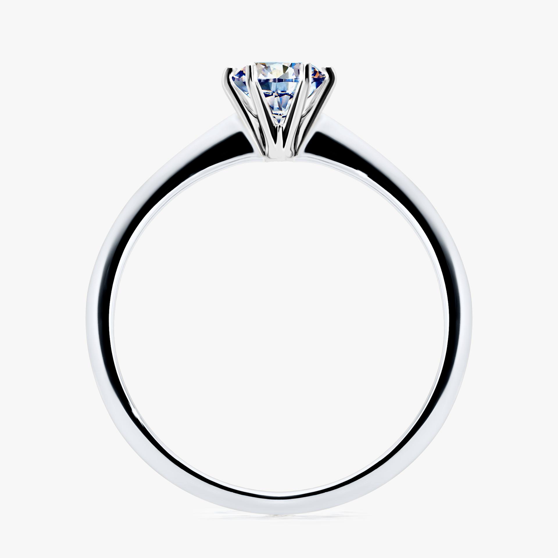 Pierscionek zareczynowy z diamentem 050 CT z bialego zlota my love 02