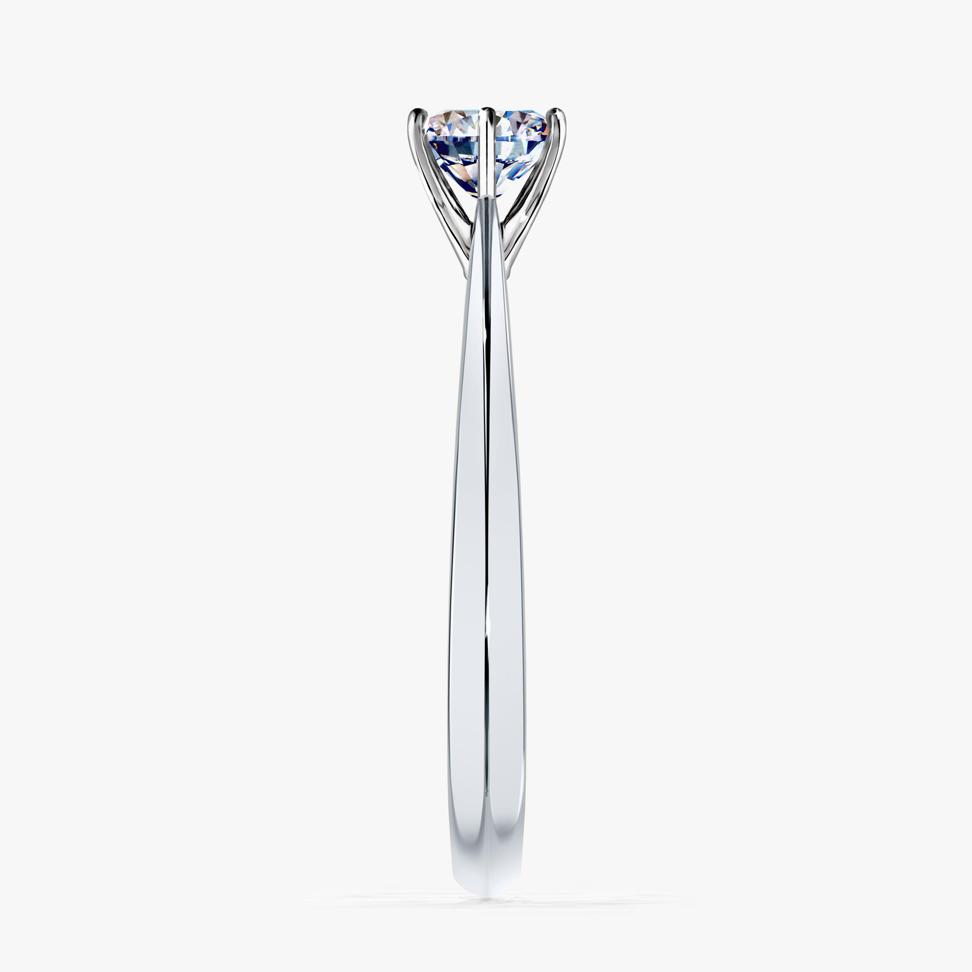 Pierscionek zareczynowy z diamentem 050 CT z bialego zlota my love 03