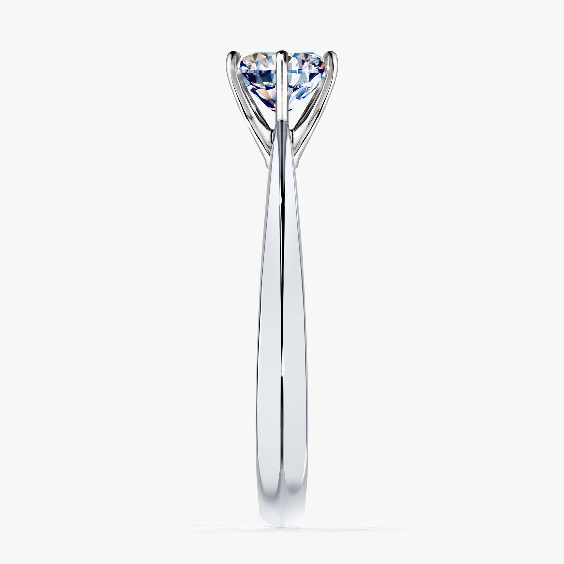 Pierscionek zareczynowy z diamentem 080 CT z bialego zlota my love 03