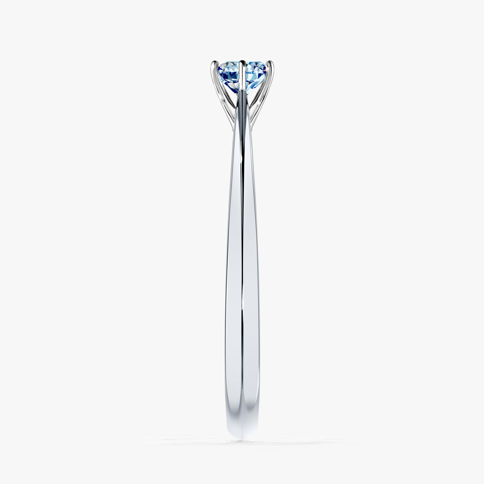 Pierscionek zareczynowy z diamentem niebieski 025 CT z bialego zlota my love 03