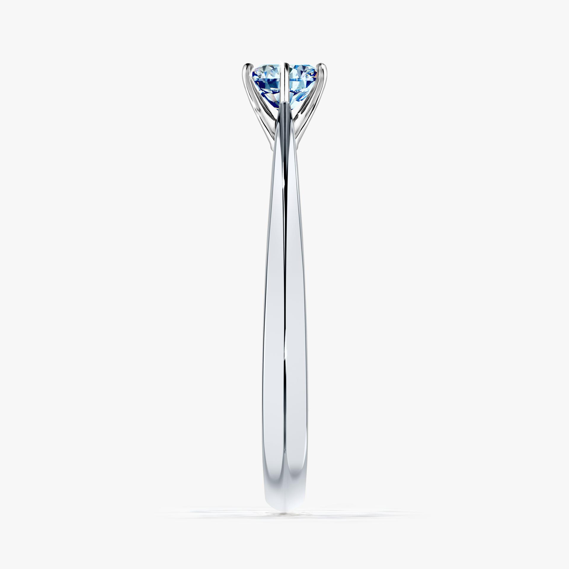 Pierscionek zareczynowy z diamentem niebieski 030 CT z bialego zlota my love 03