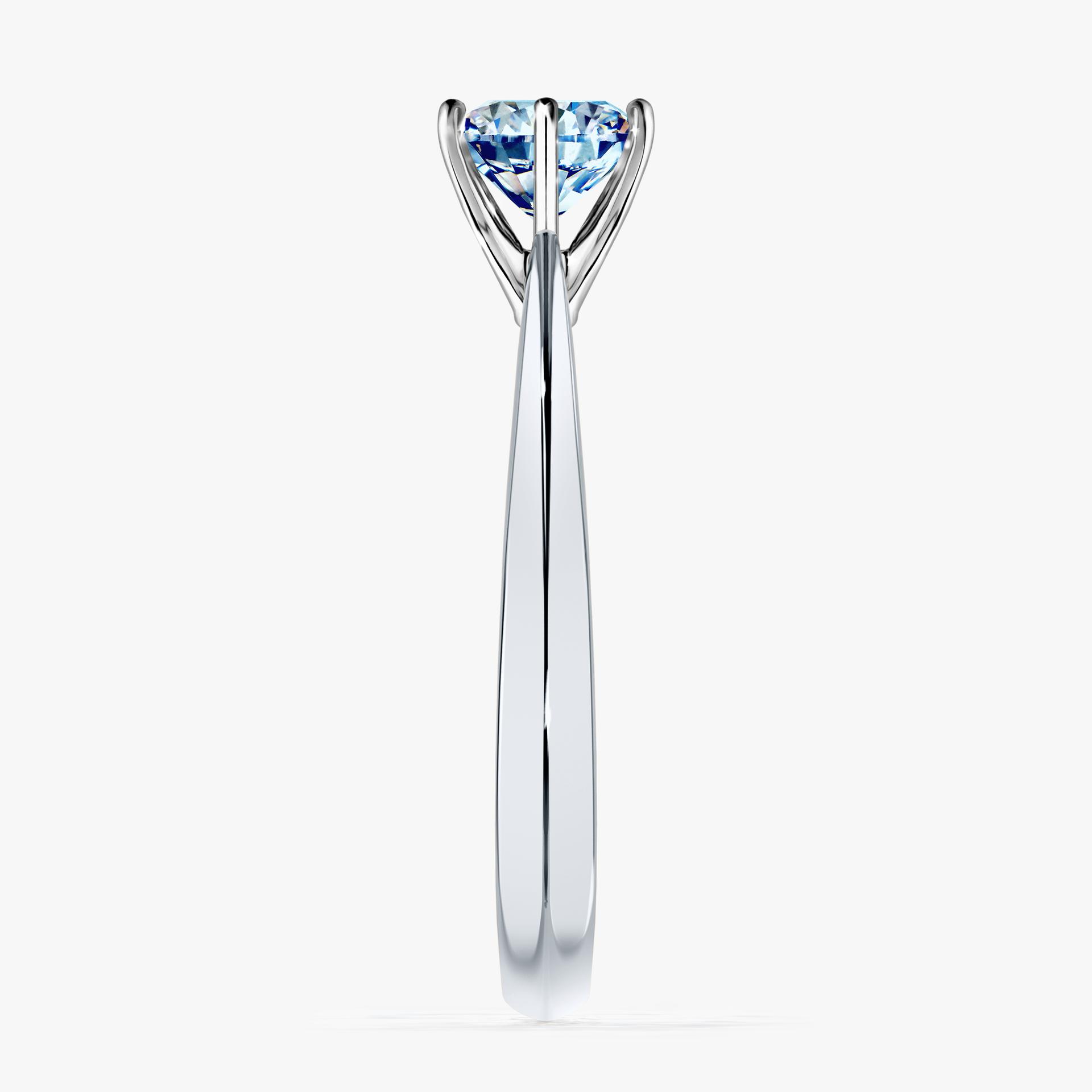 Pierscionek zareczynowy z diamentem niebieski 080 CT z bialego zlota my love 03