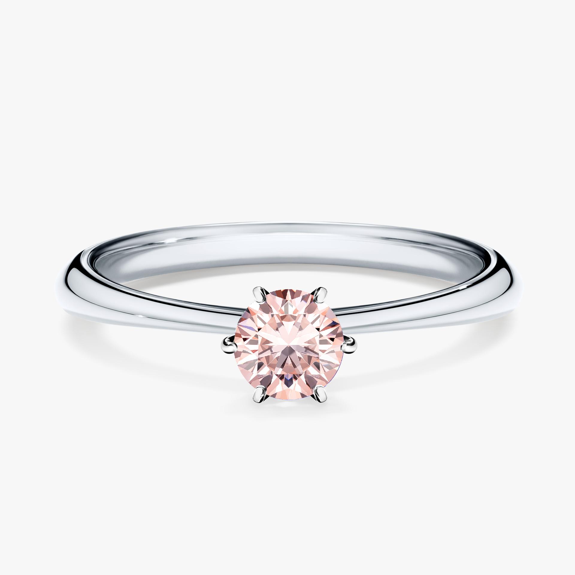 Pierscionek zareczynowy z morganitem 030 CT z bialego zlota my love 01