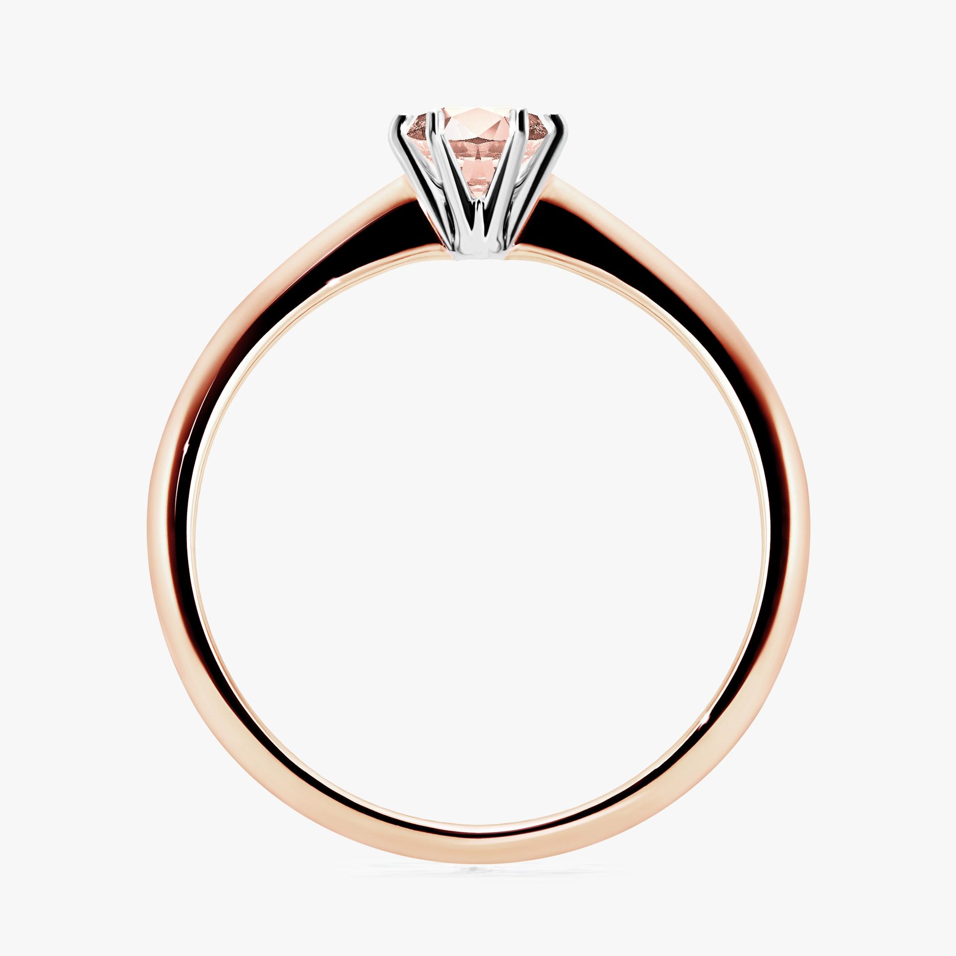 Pierscionek zareczynowy z morganitem 030 CT z rozowego zlota my love 02