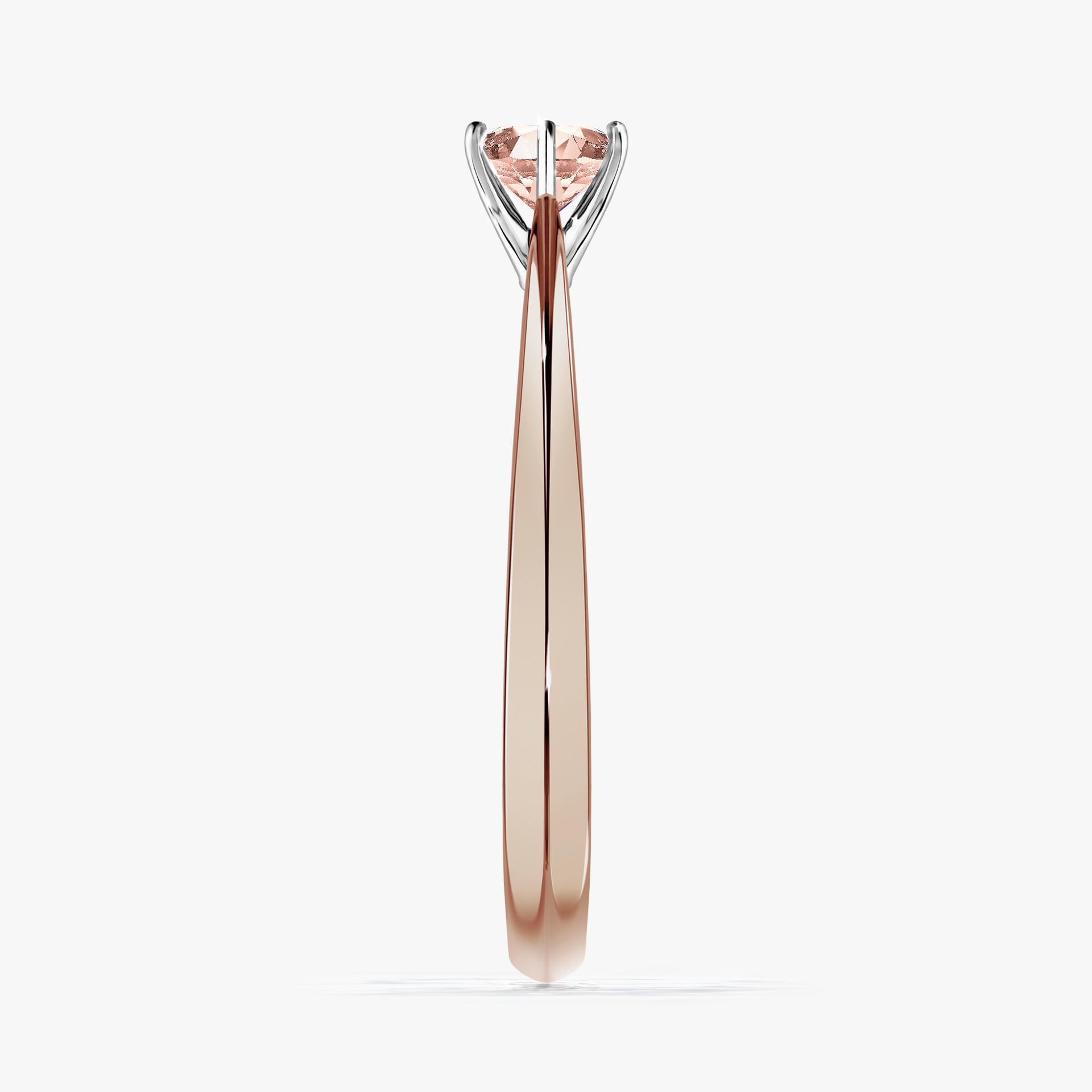 Pierscionek zareczynowy z morganitem 030 CT z rozowego zlota my love 03