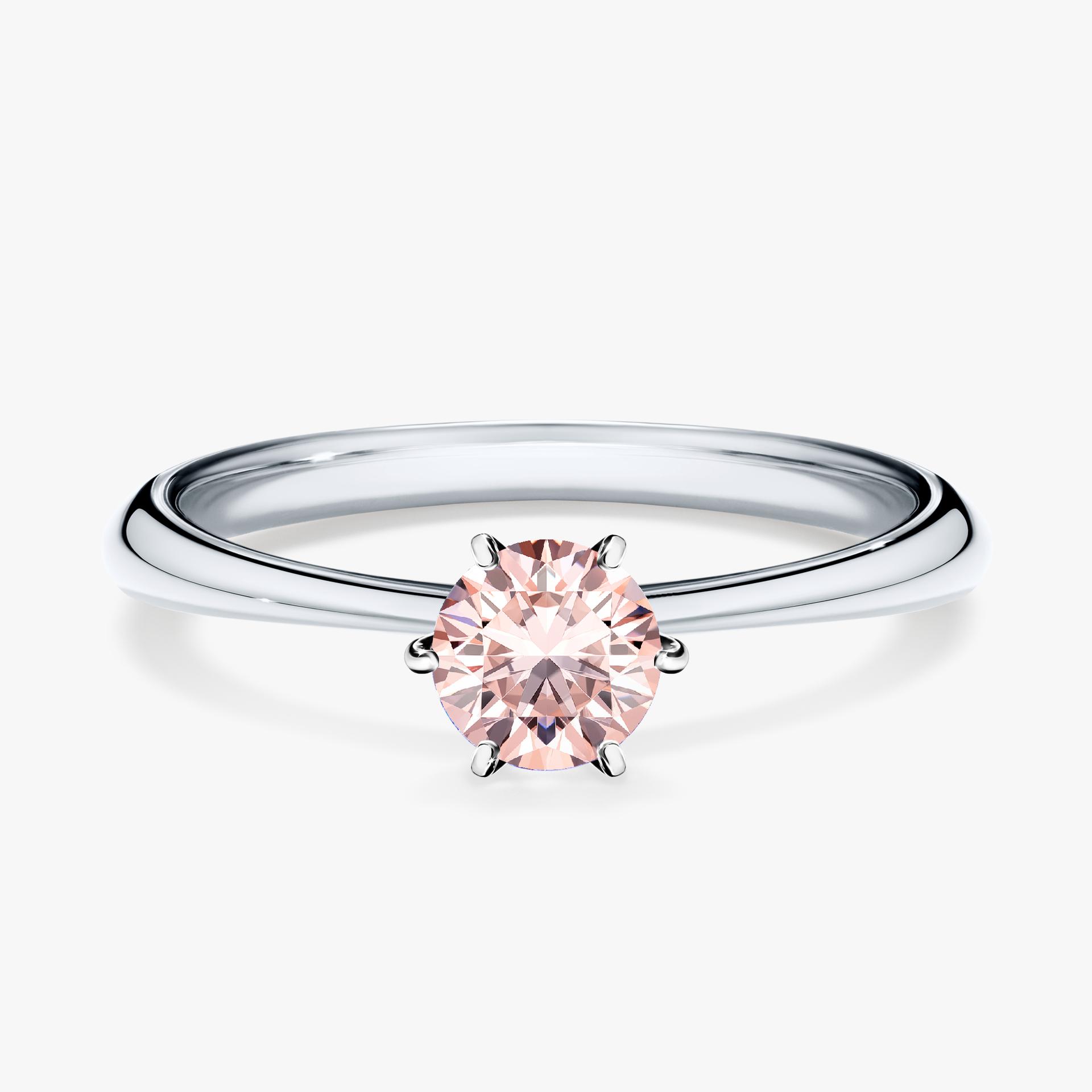 Pierscionek zareczynowy z morganitem 050 CT z bialego zlota my love 01