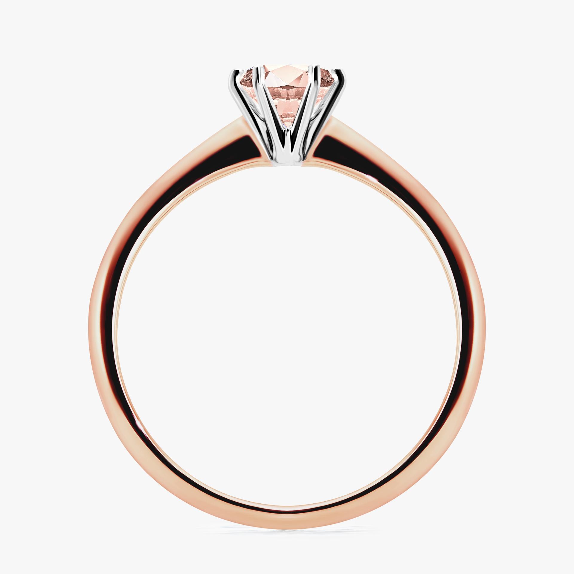 Pierscionek zareczynowy z morganitem 050 CT z rozowego zlota my love 02