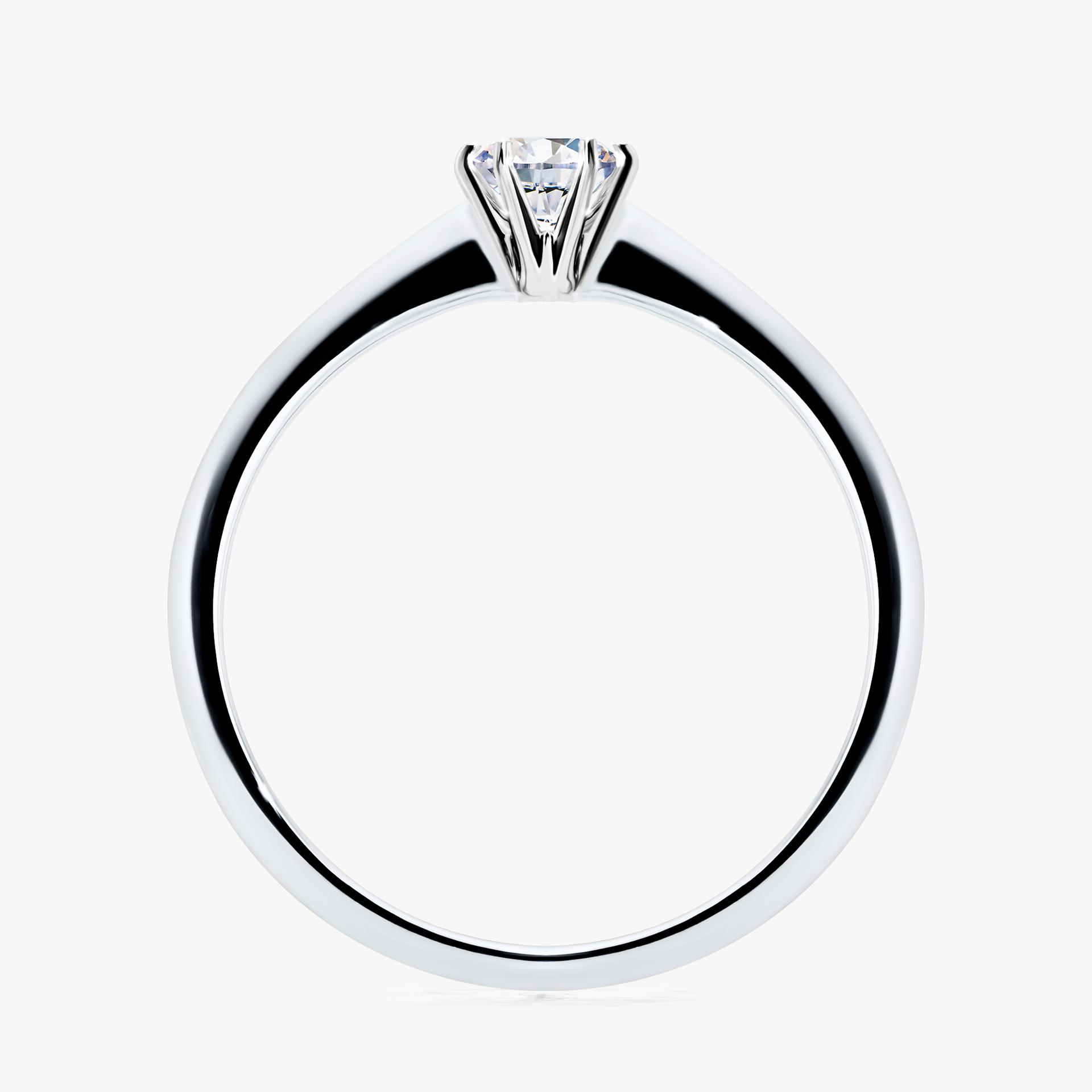 Pierscionek zareczynowy z szafirem bialym 025 CT z bialego zlota my love 02